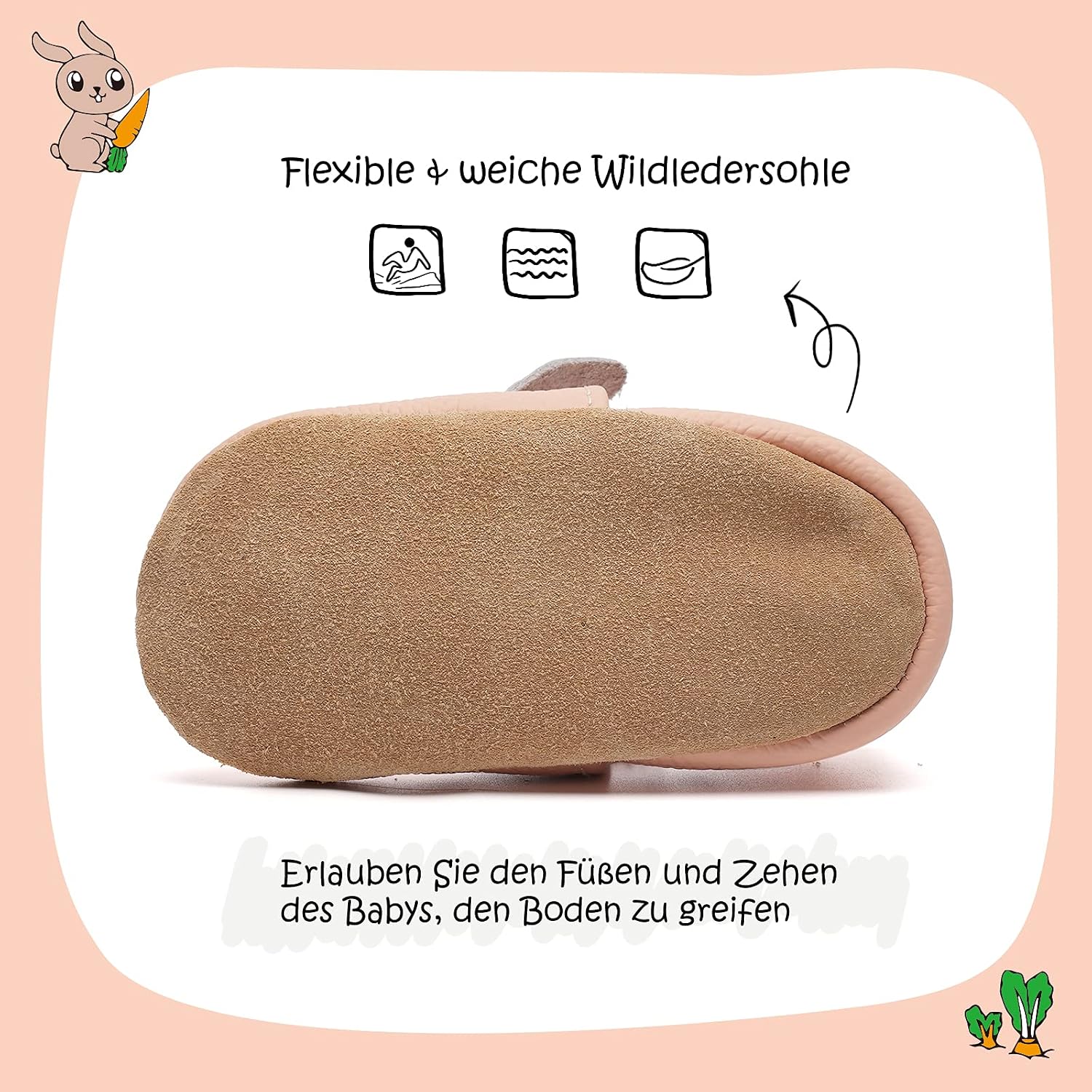 Detalle de IceUnicorn Krabbelschuhe Baby Lauflernschuhe