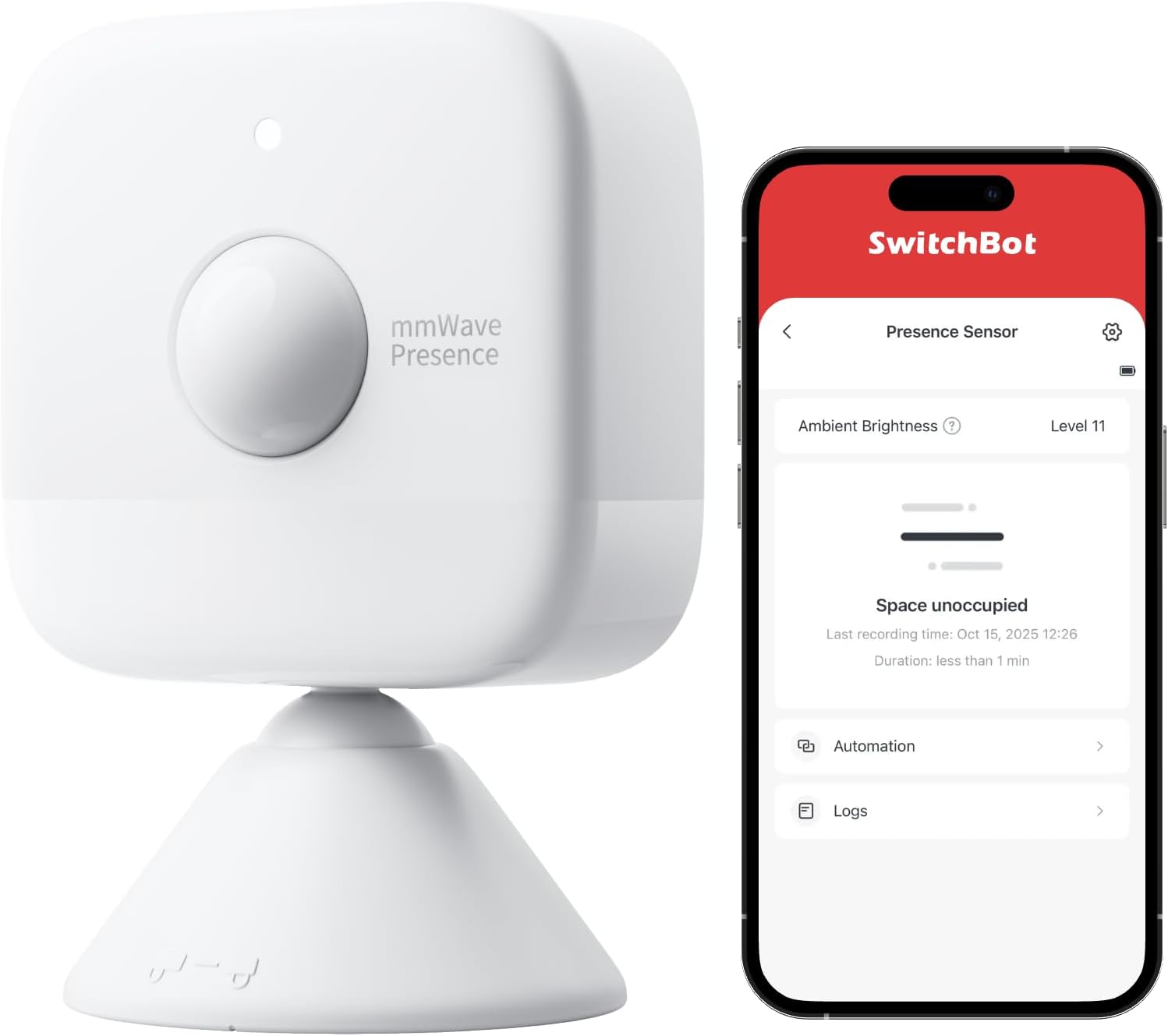 Detalle de SwitchBot Smart mmWave Radar Bewegungssensor 2 Jahre