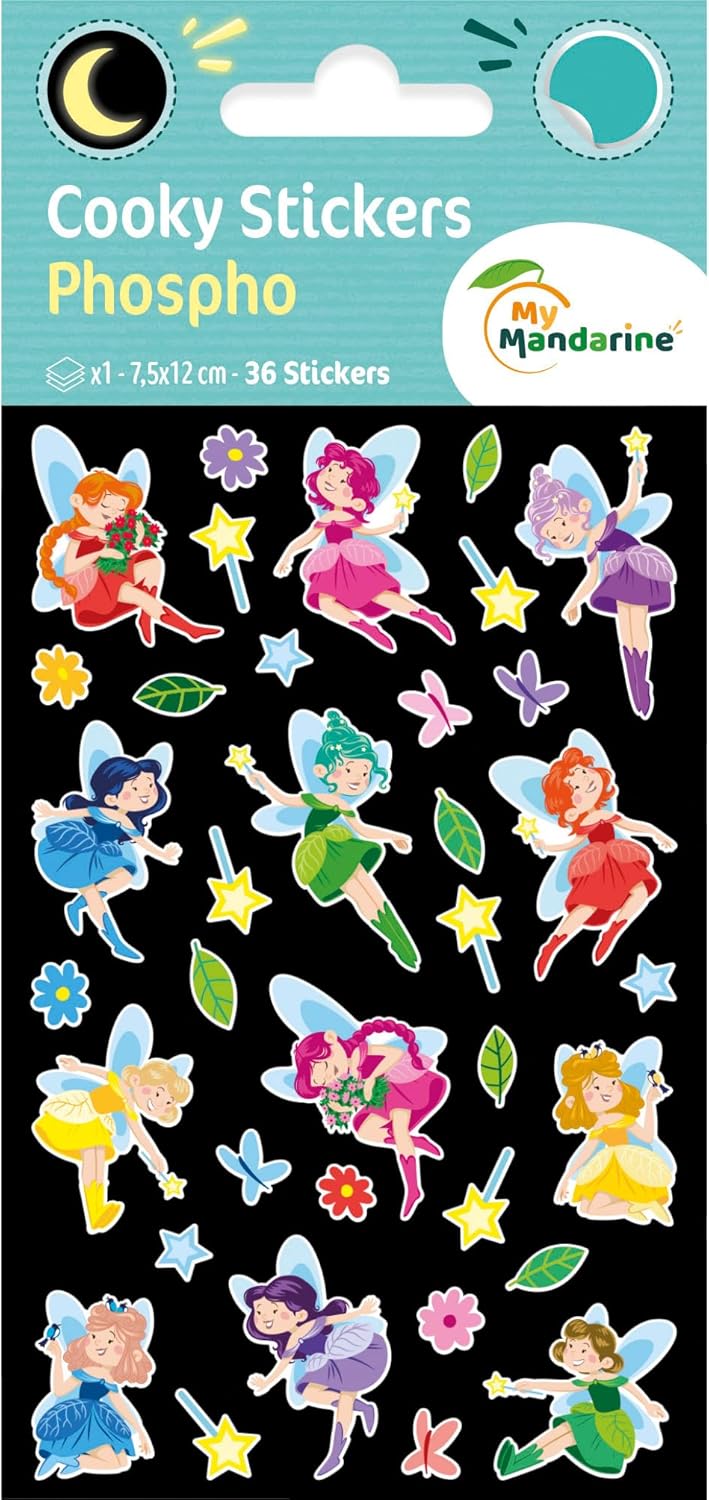 Thumbnail 5 de MY MANDARINE CY164Cpack - GOMMETTES 3D Cooky phosphorescentes (Lot de 10 planches 12x8 cm)
