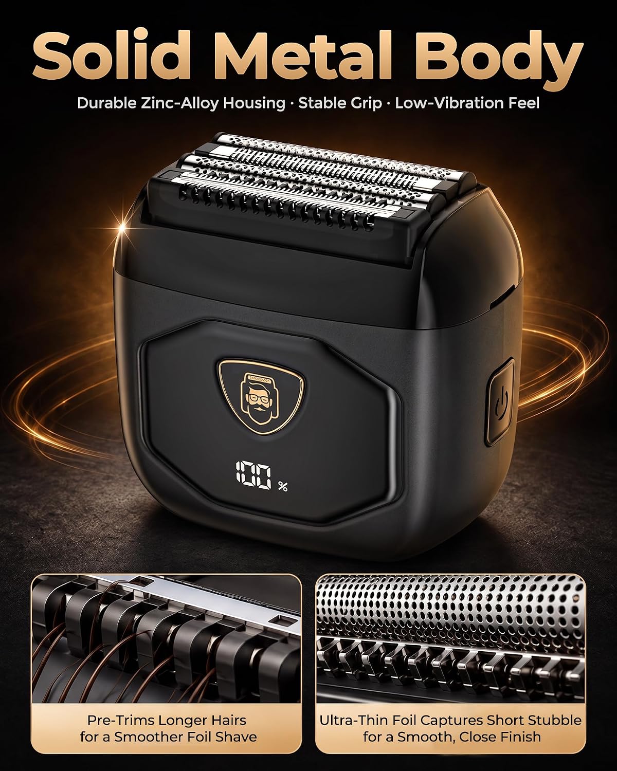 Detalle 2 de EchoByte Electric Foil Shaver with 4 Floating Blades
