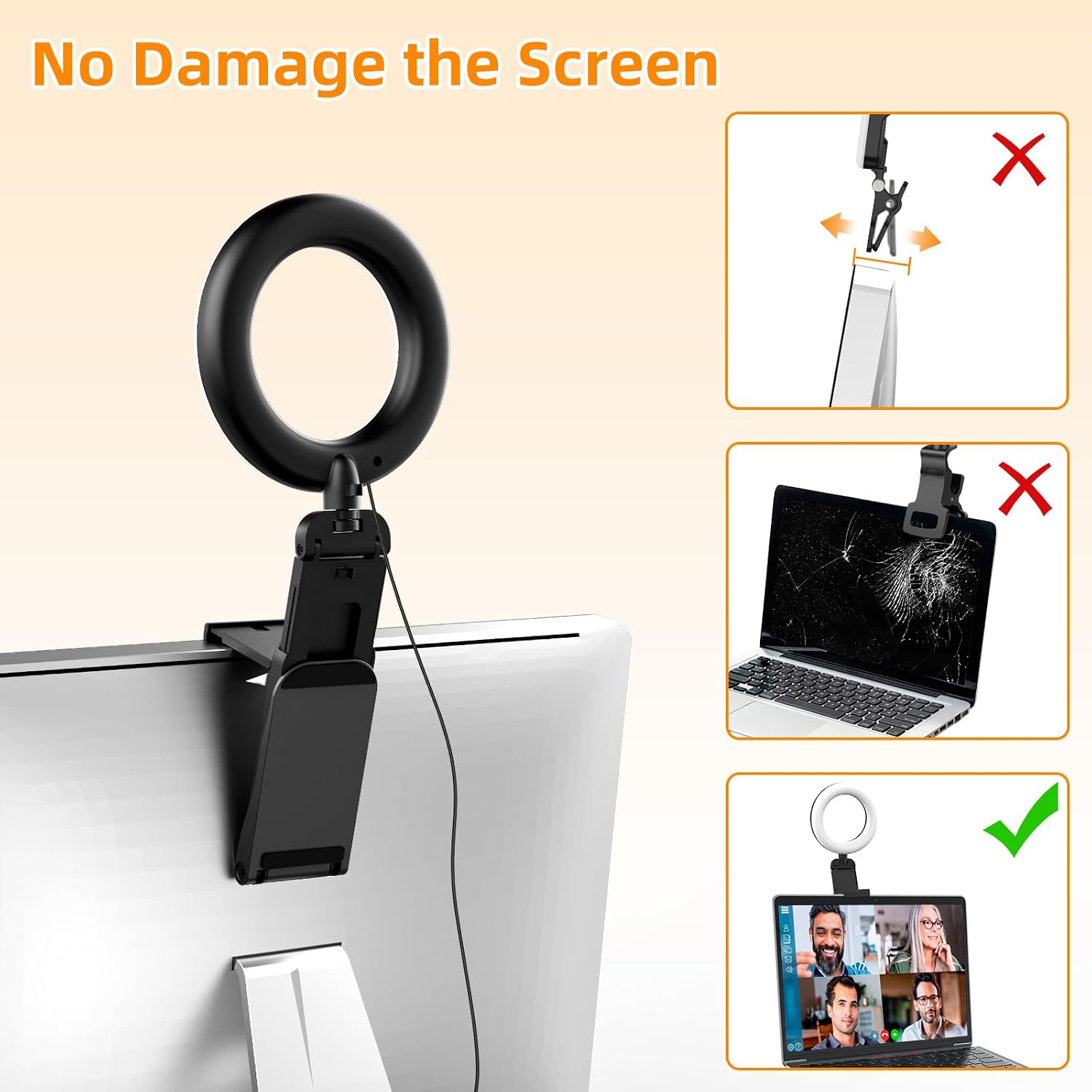 Thumbnail 3 de 2 Pack 5" Laptop Ring Light with 30 Modes