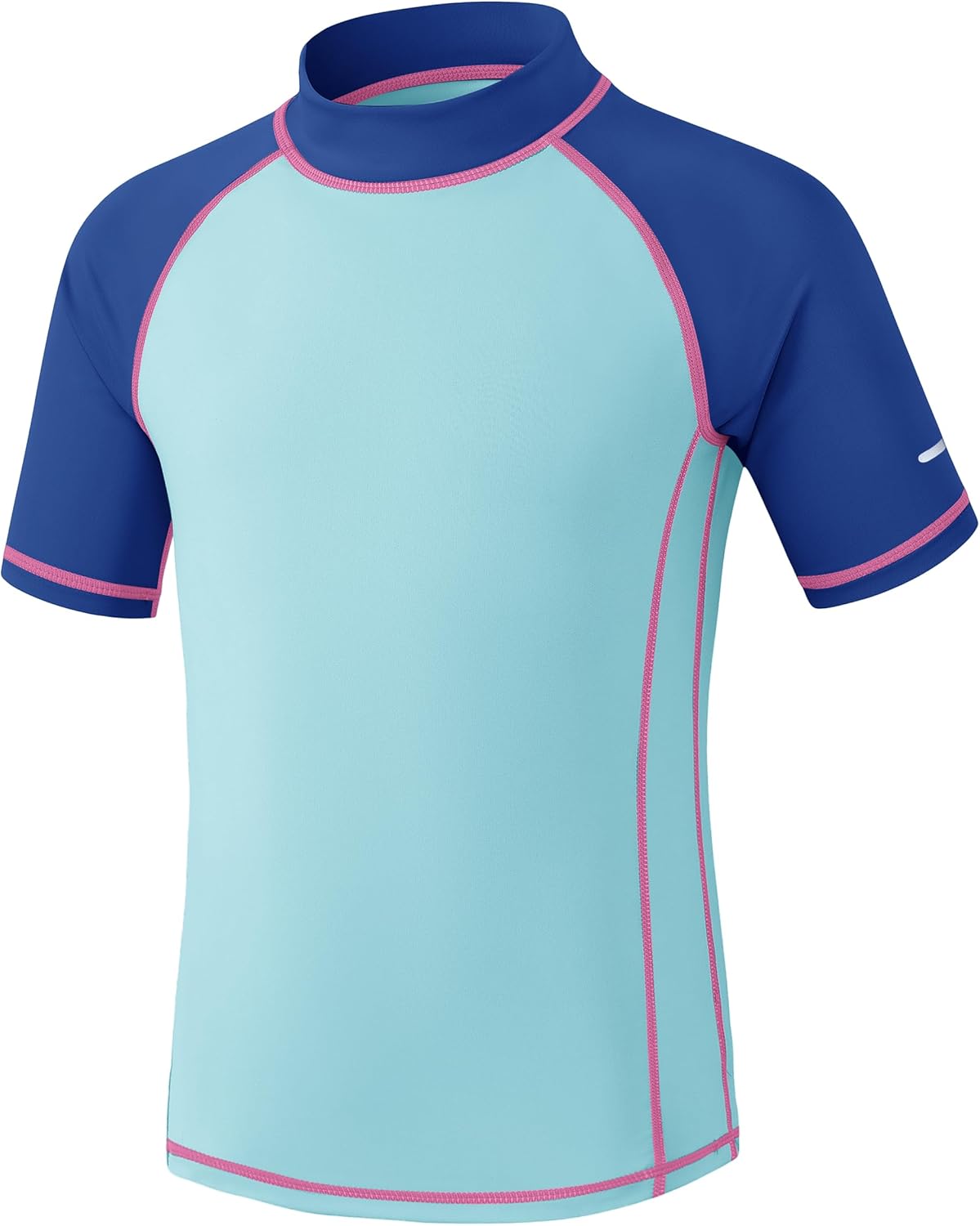Thumbnail 6 de Kids Rash Vest Short Sleeve UPF 50+ Sun Protection Rash Guard (Age 5-15) with Reflective Stripes