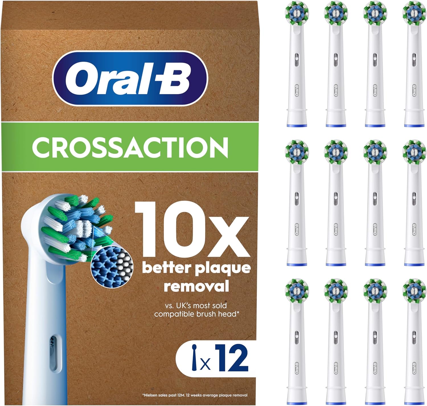 Detalle de Oral-B Pro Cross Action 12-pack replacement heads