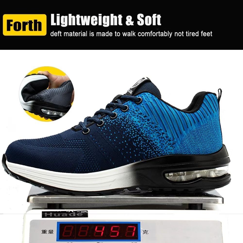 Thumbnail 5 de Scarpe Antinfortunistiche Uomo/Donna con Punta in Acciaio Traspiranti e Cuscino d'Aria – Sicurezza e Comfort per Cantieri e Ambiti Simili