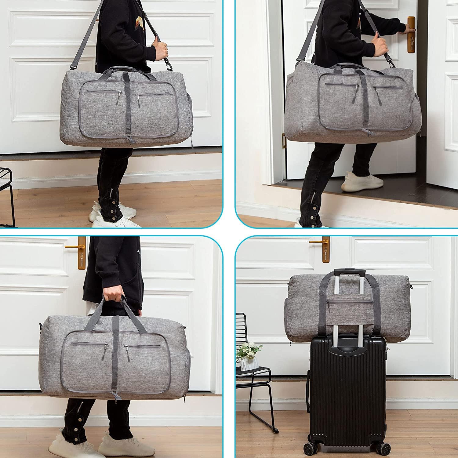 Thumbnail 4 de Reisetasche 65 l mit Schuhfach in Grau