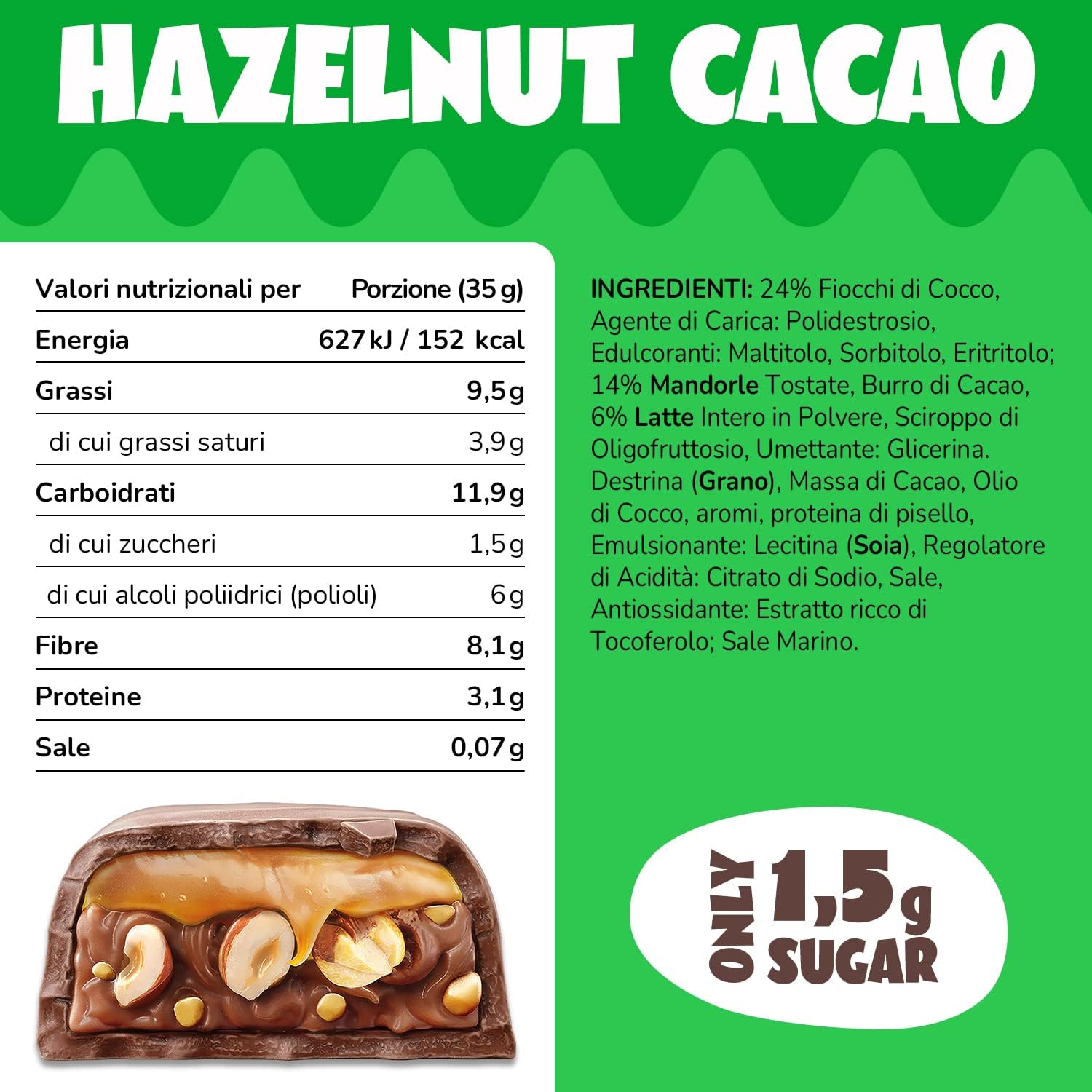 Detalle 2 de ahead Barrette Chetogenica keto 18x35g