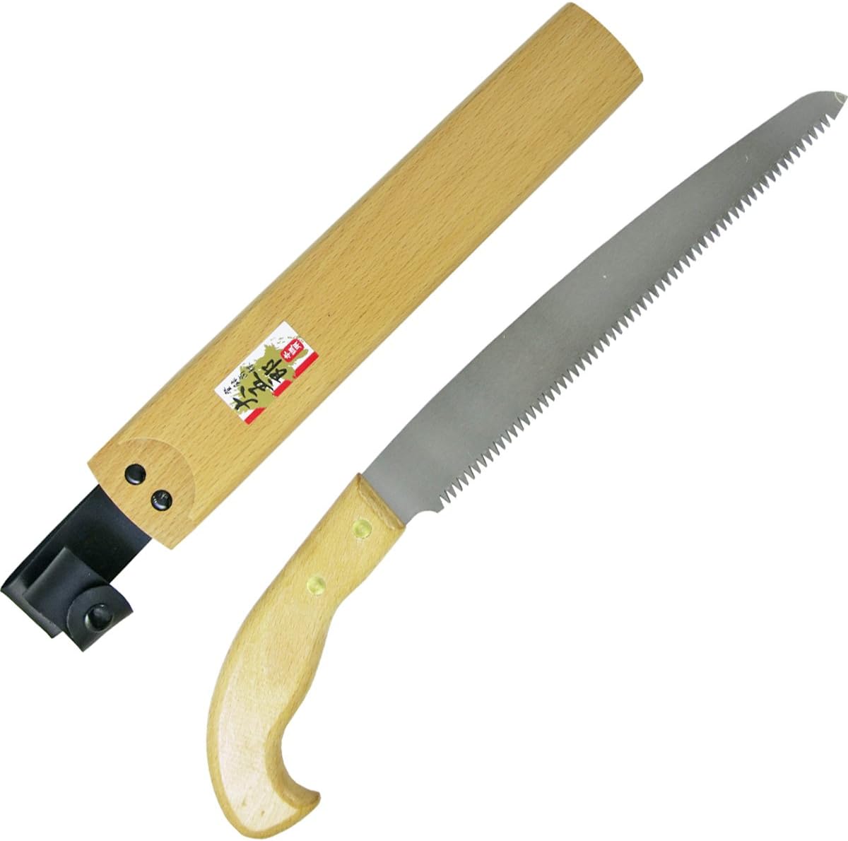 Detalle 2 de 近与(KONYO) 大五郎 鞘付剪定鋸 生木用 270mm 木柄・鞘付き