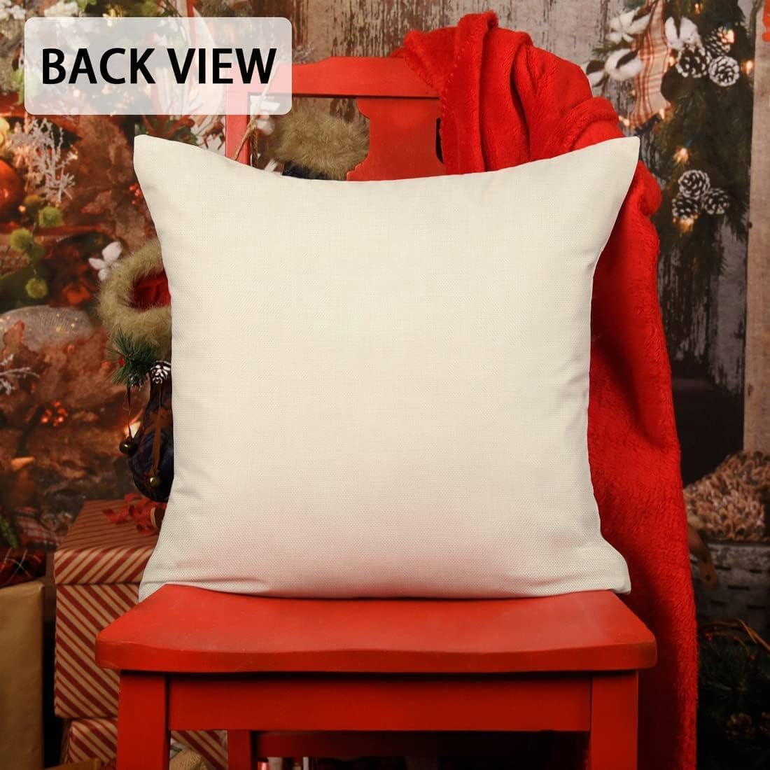 Detalle de ALINK Christmas pillow covers 18 x 18 in