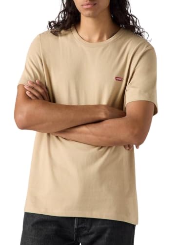 Detalle de Levi's SS Original Housemark Tee - T-Shirt Homme Col Rond, Manches Courtes, Fit Standard (Chino, Taille S)