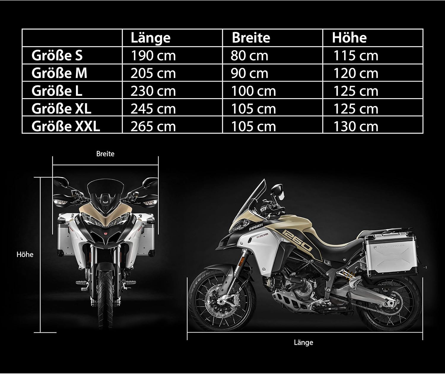 Thumbnail 6 de VELMIA Motorrad-Abdeckplane „Extrem“ hitzebeständig bis 300° – winterfest für Roller, Vespa & Moped