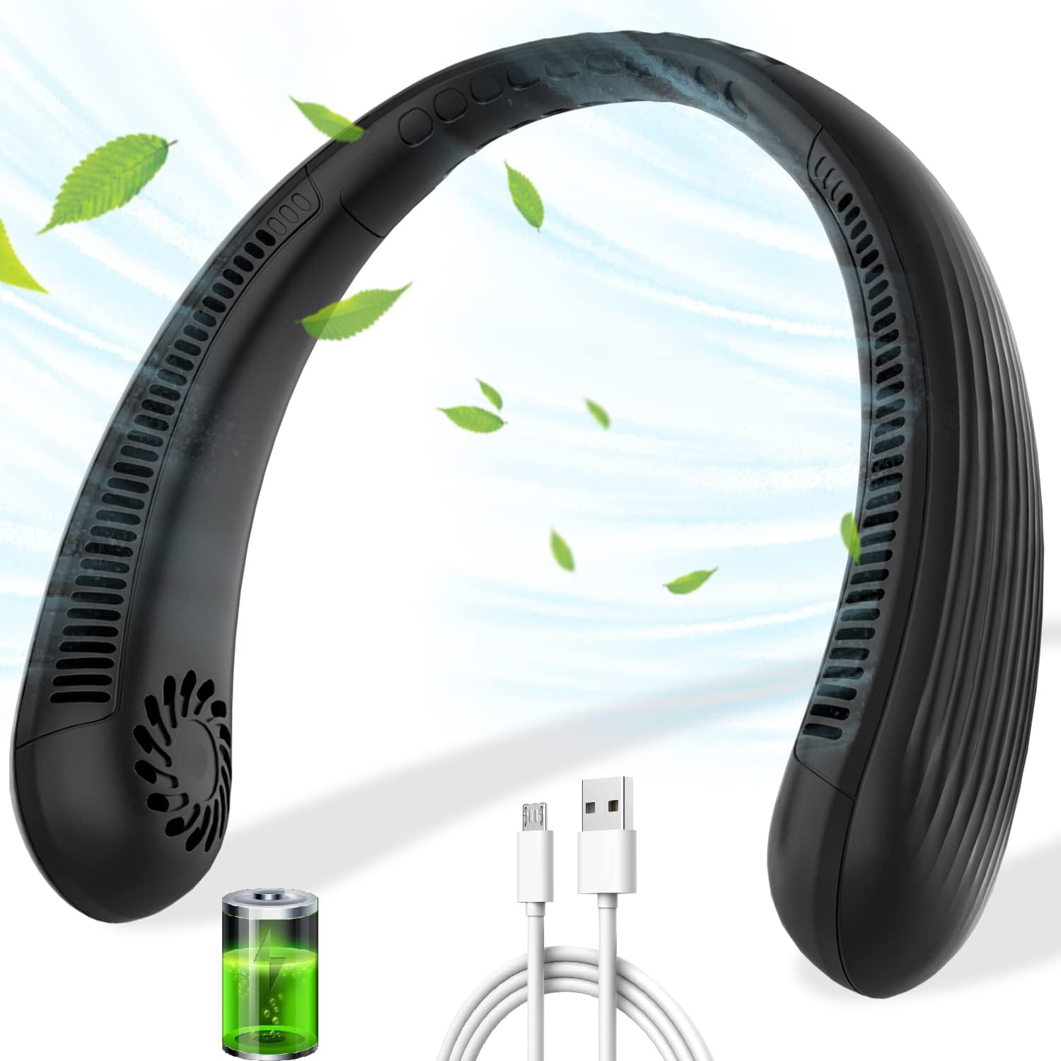 Thumbnail 5 de DDKJ Portable Neck Fan Bladeless, 360° Adjustable – Hands-Free Personal Cooling