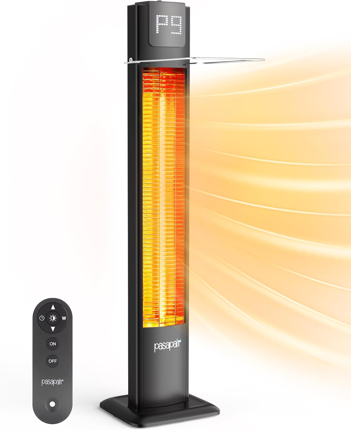 Detalle de PASAPAIR TSH-TP2 1500W IP55 Wall-Mounted Infrared Heater with Remote