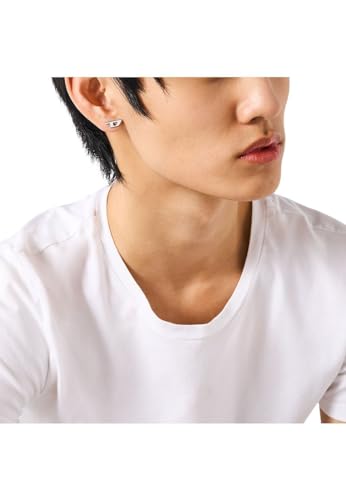 Thumbnail 4 de Boucles d'oreilles Diesel en acier inoxydable pour hommes – fermoir poste et arrière