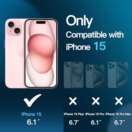 Detalle de JETech Pellicola Protettiva per iPhone 15, 2 Pezzi