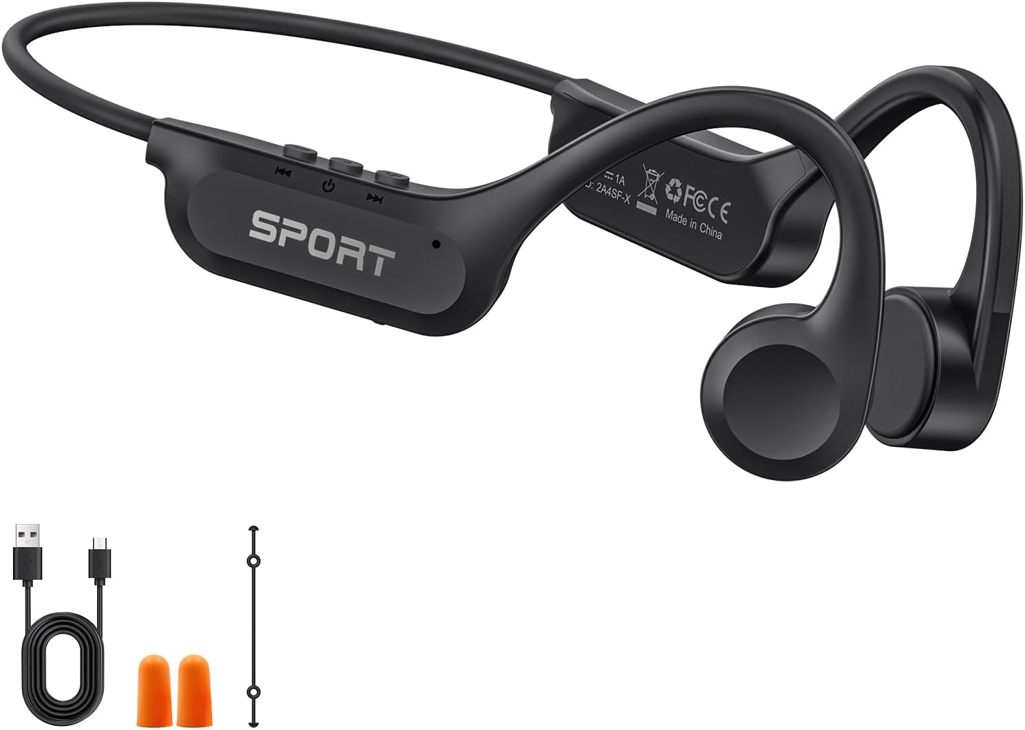 Detalle de Yorlu Bone Conduction Headphones with Bluetooth 5.4