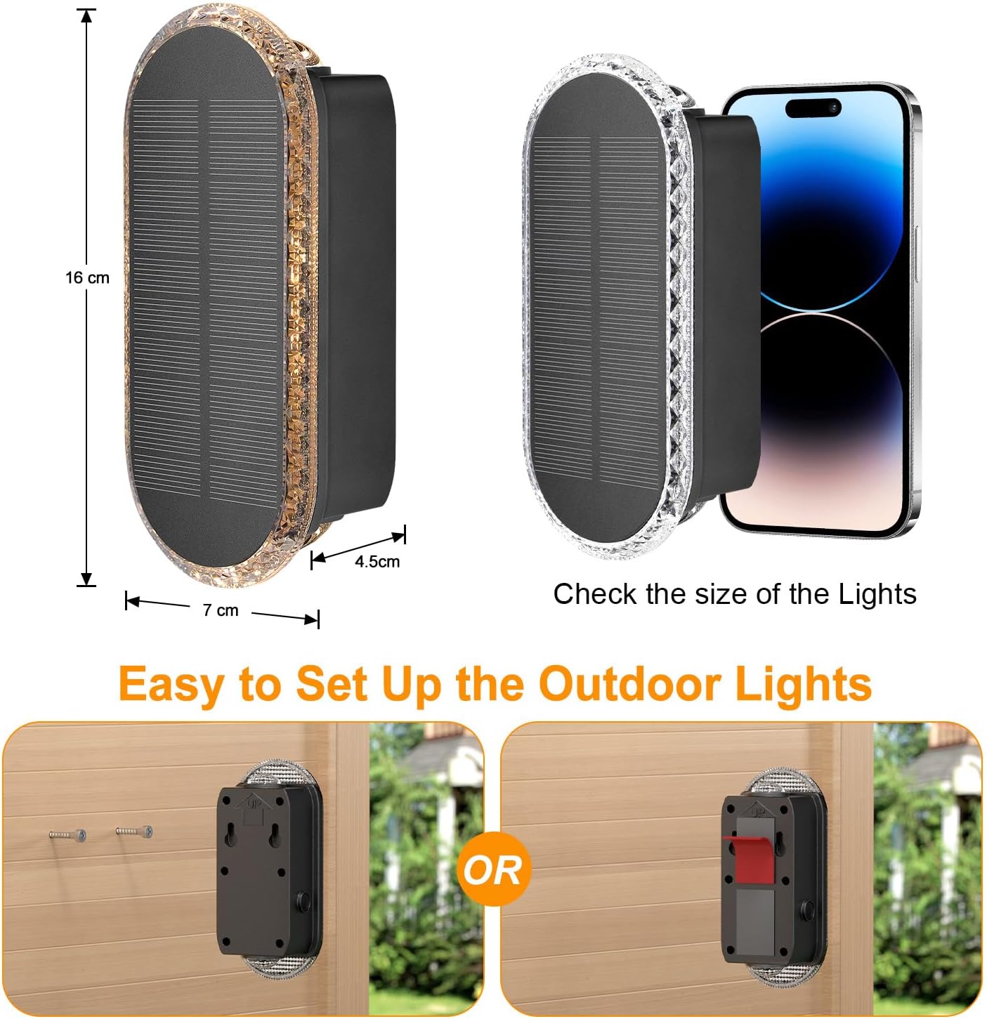Thumbnail 6 de HAMLITE Solar Light for Fence 6 Pack