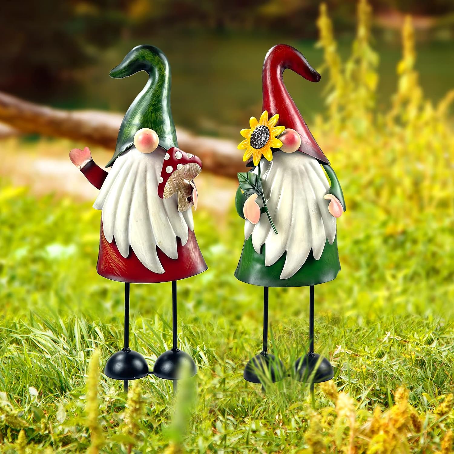 Thumbnail 5 de HONGLAND Garden gnome yard art 18 inch