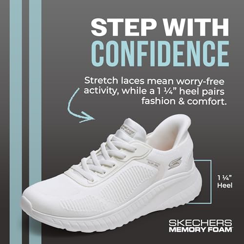 Thumbnail 1 de Skechers Women's BOBS Sport Squad Chaos Slip-Ins - Off-White (5.5 UK Wide)
