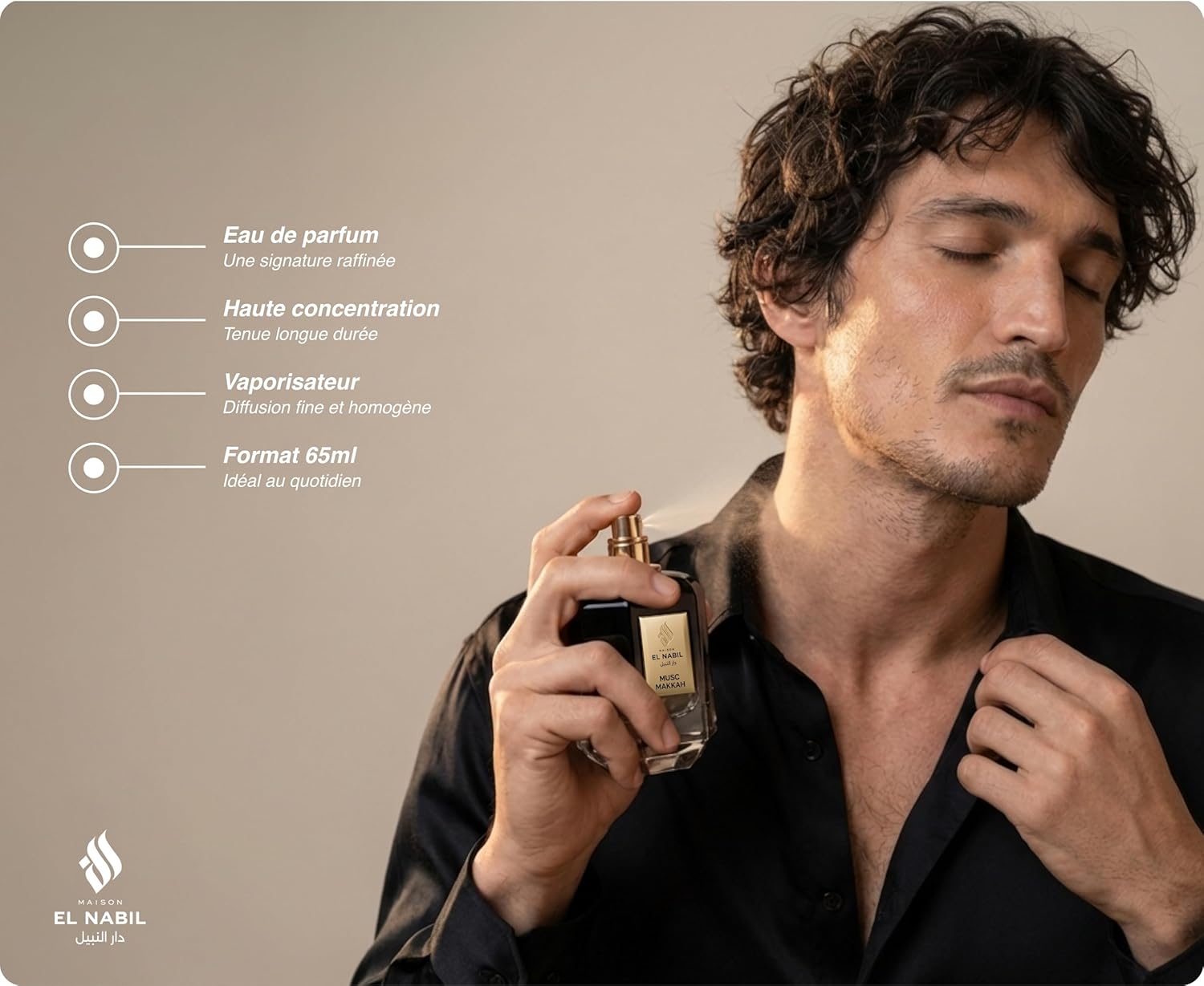 Detalle de AYAD – Eau de Parfum Dubai Mixte par Maison El Nabil, 65 ml – Tropical, Musqué et Gourmand