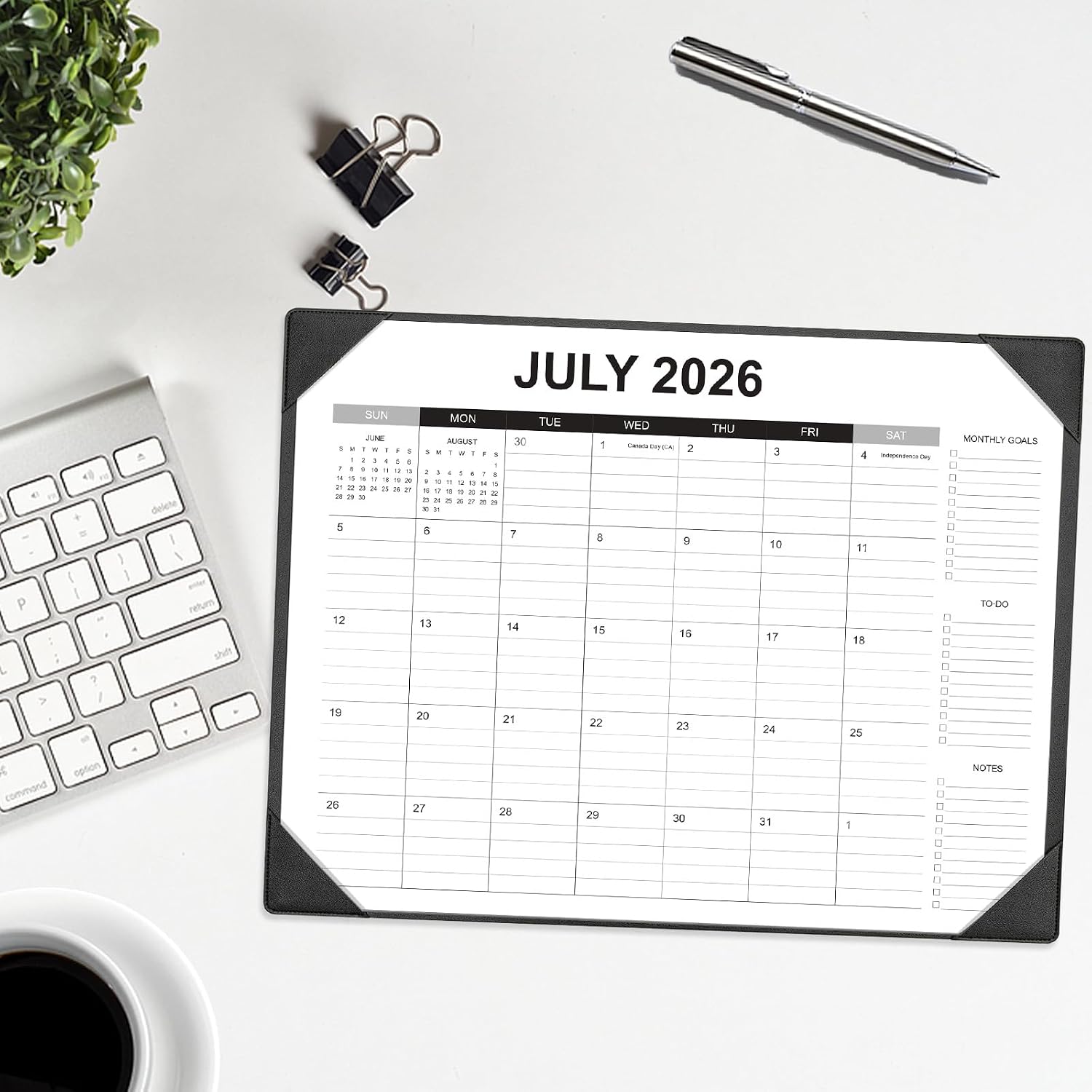 Detalle de Adronix I3 18-Month Desk Calendar with 22 x 17-Inch Desk Mat