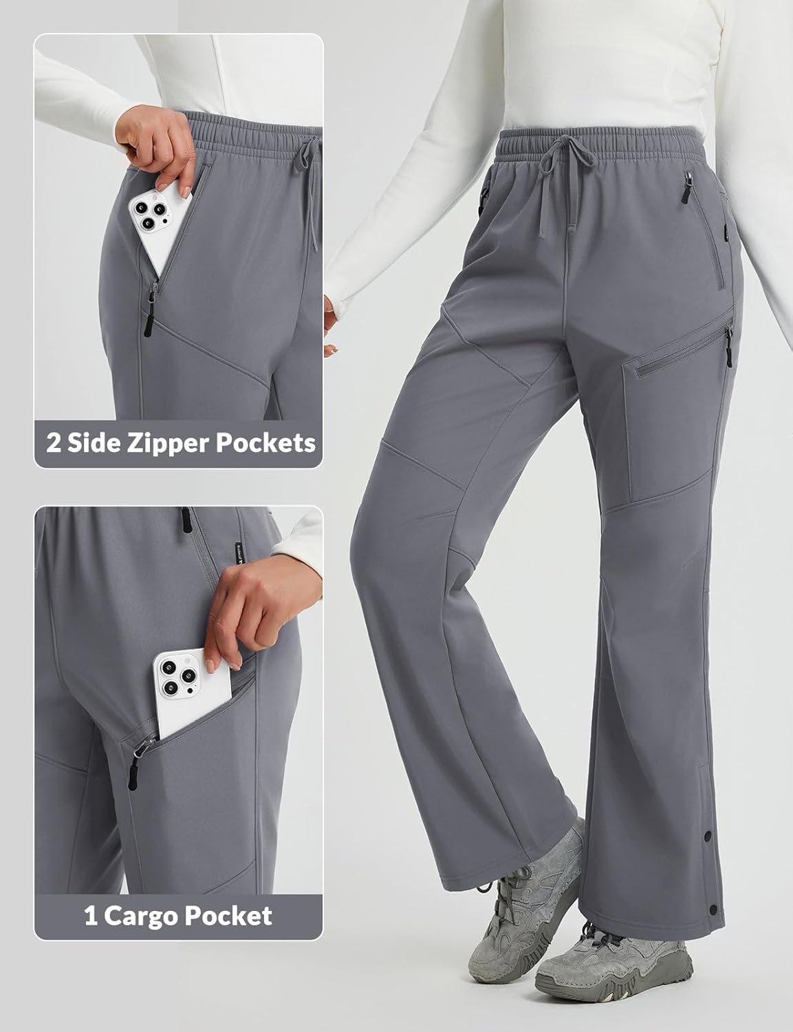 Thumbnail 5 de Baleaf Women's Waterproof Snow Pants with Fleece Lining 🧣