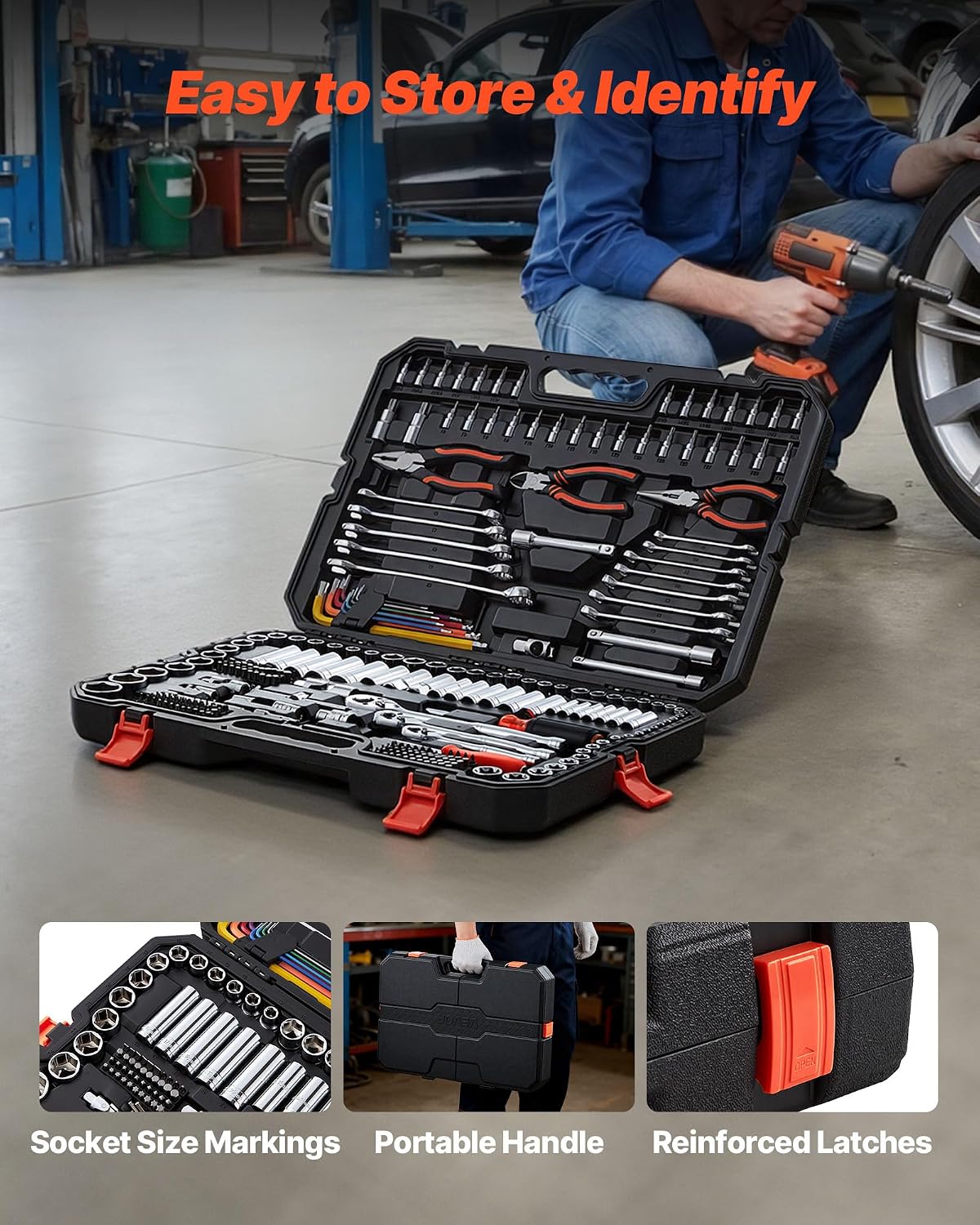 Thumbnail 6 de VEVOR Mechanics Tool Set 314-Piece