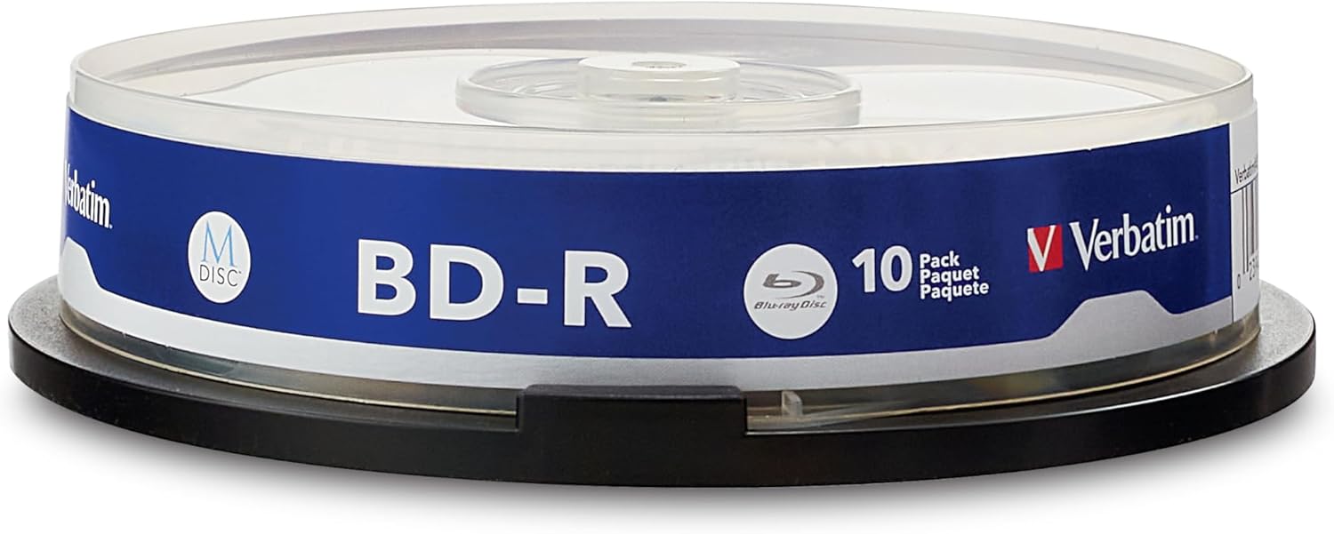 Detalle de Verbatim M-Disc BD-R 43825 (25 GB) – 10er-Spindel im 4-fach Brenntempo