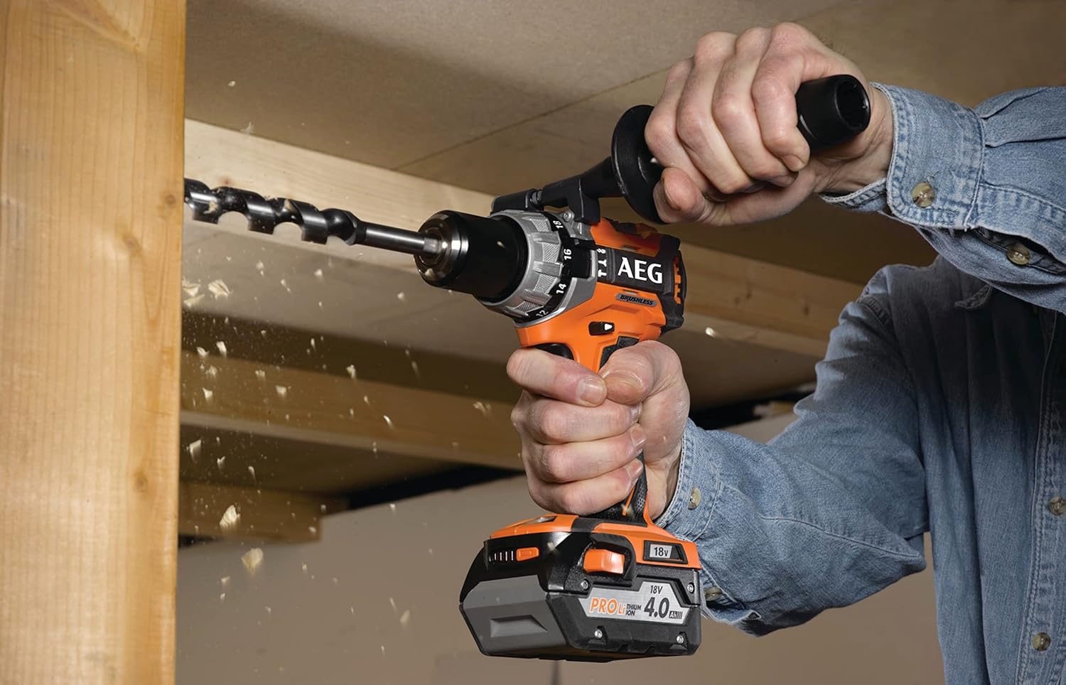 Detalle de AEG BSB18C2BL trapano a percussione 183 mm 🛠
