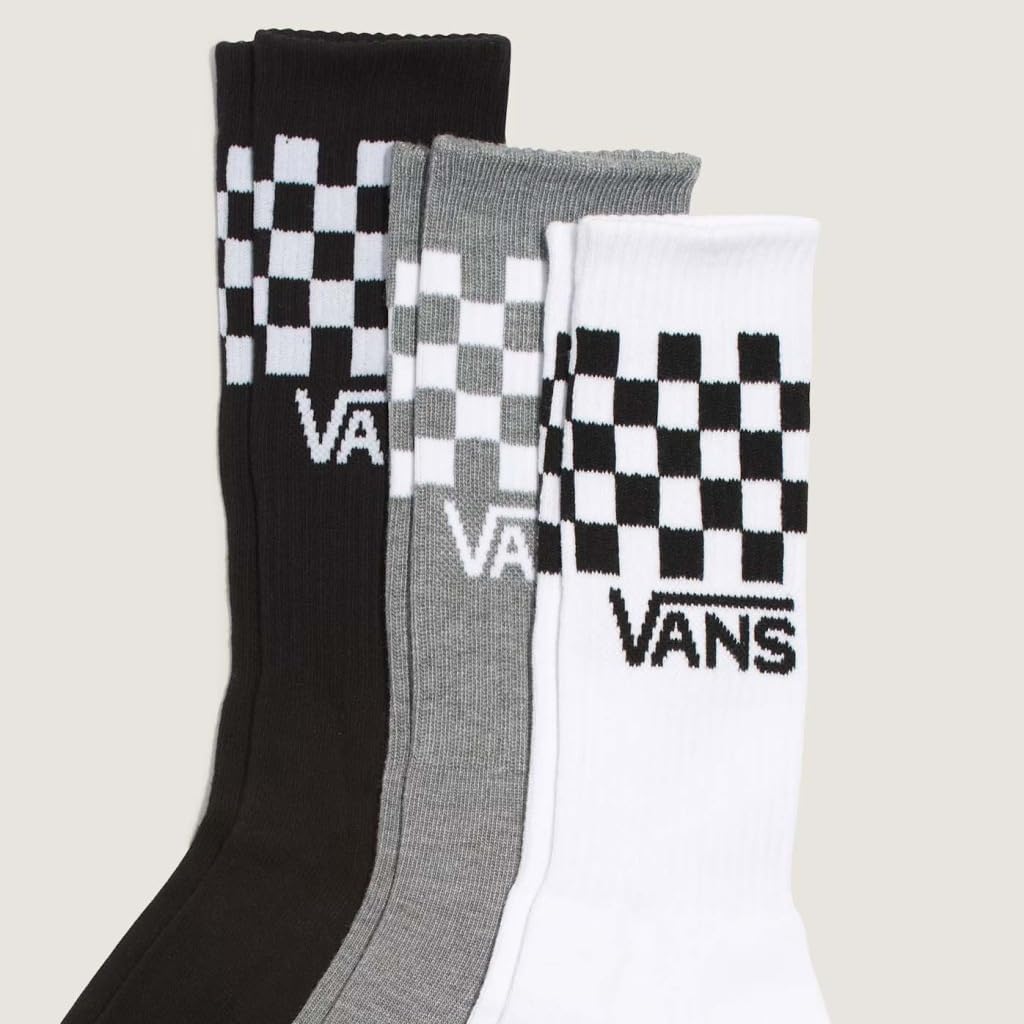 Detalle 2 de Vans Classic Check Crew Calzini Confezione 3