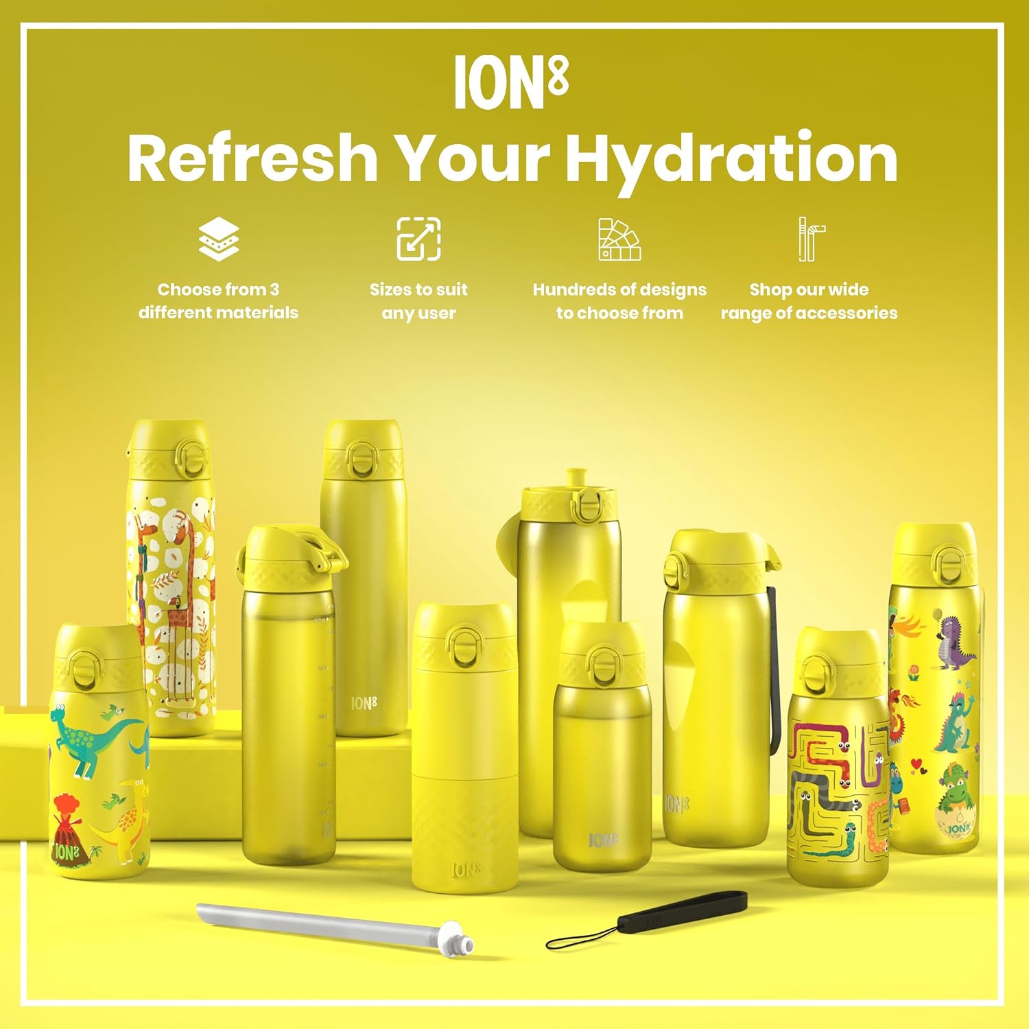 Thumbnail 6 de Ion8 Kids Water Bottle 350 ml: Leak-Proof, Dishwasher Safe and Carbon Neutral