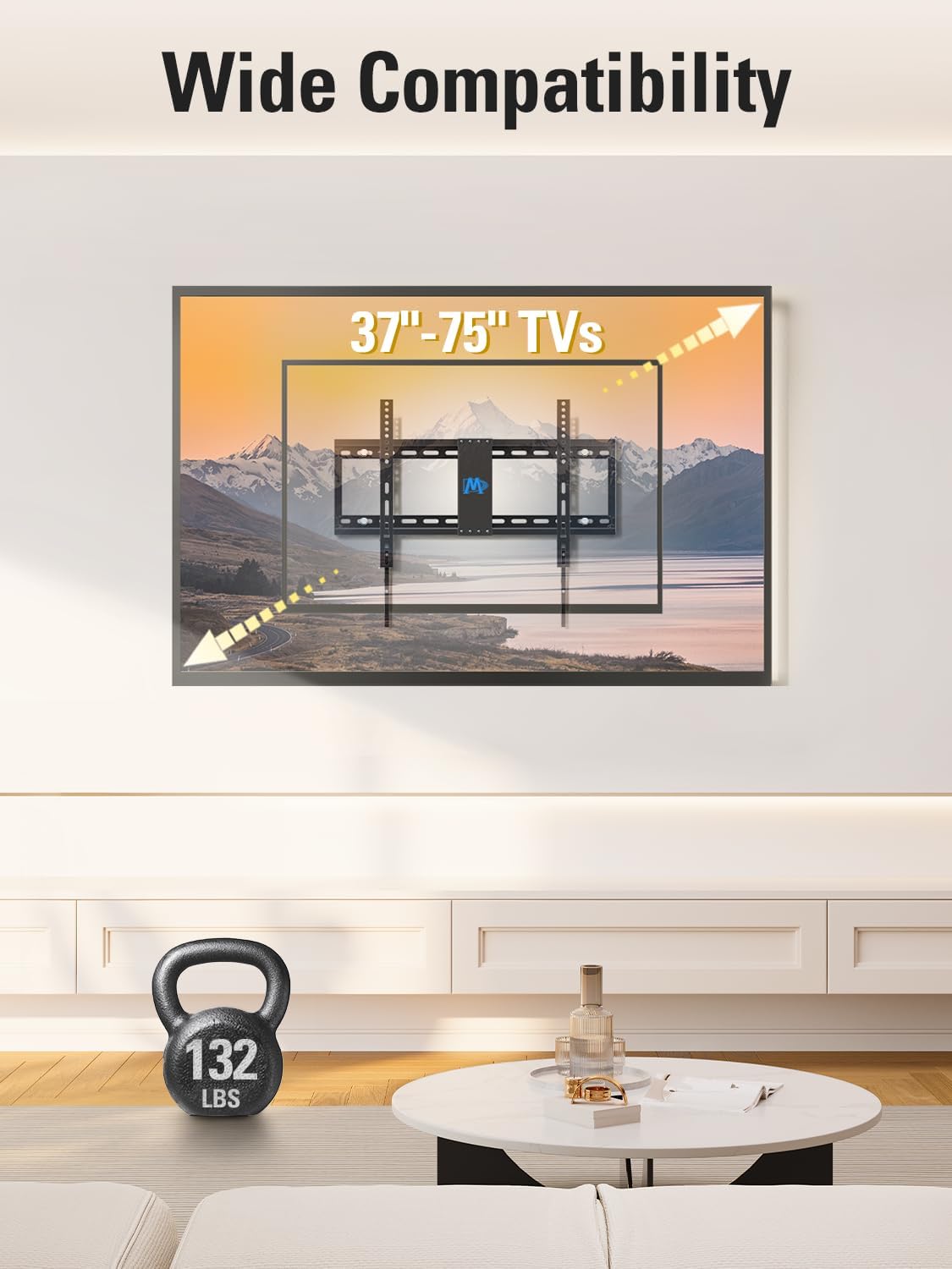 Detalle de Mounting Dream TV Wall Mount 132 lbs