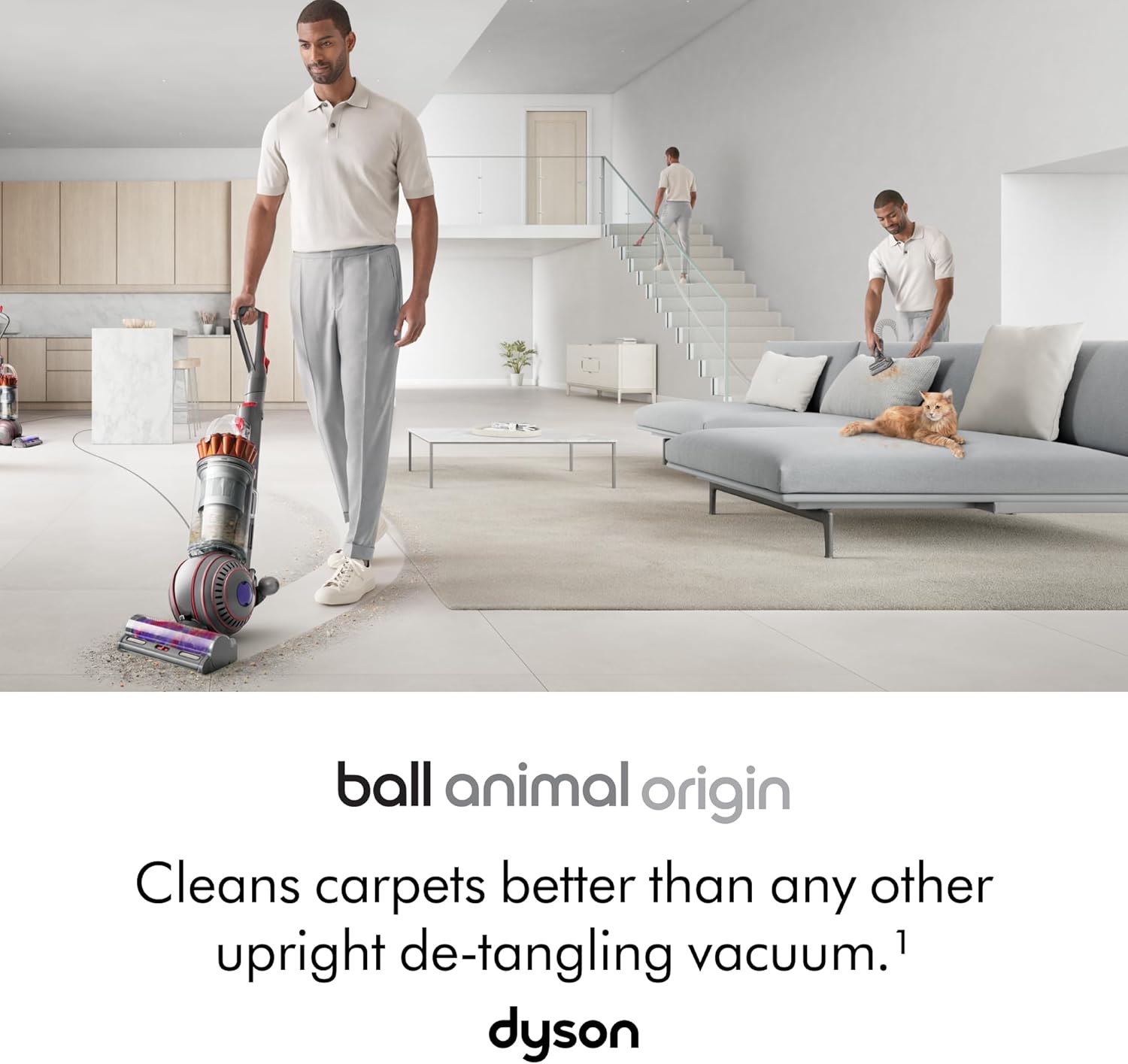 Thumbnail 1 de Dyson Ball Animal Origin Vacuum Cleaner (Nickel/Silver) – Pet-friendly deep cleaner with hair detangling