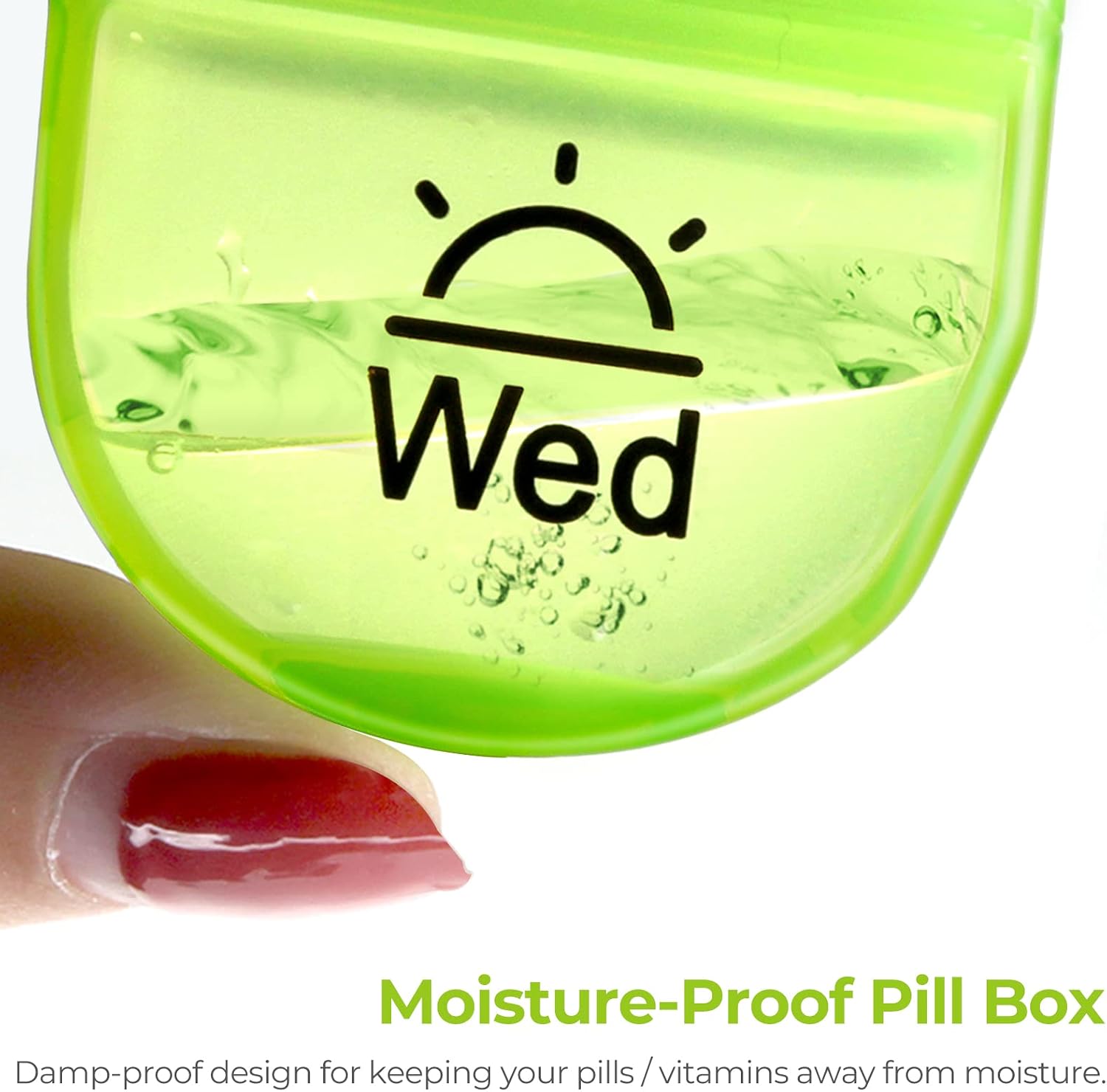 Detalle 2 de AUVON Pill Box Organiser 7-day, 2-times a day 💊
