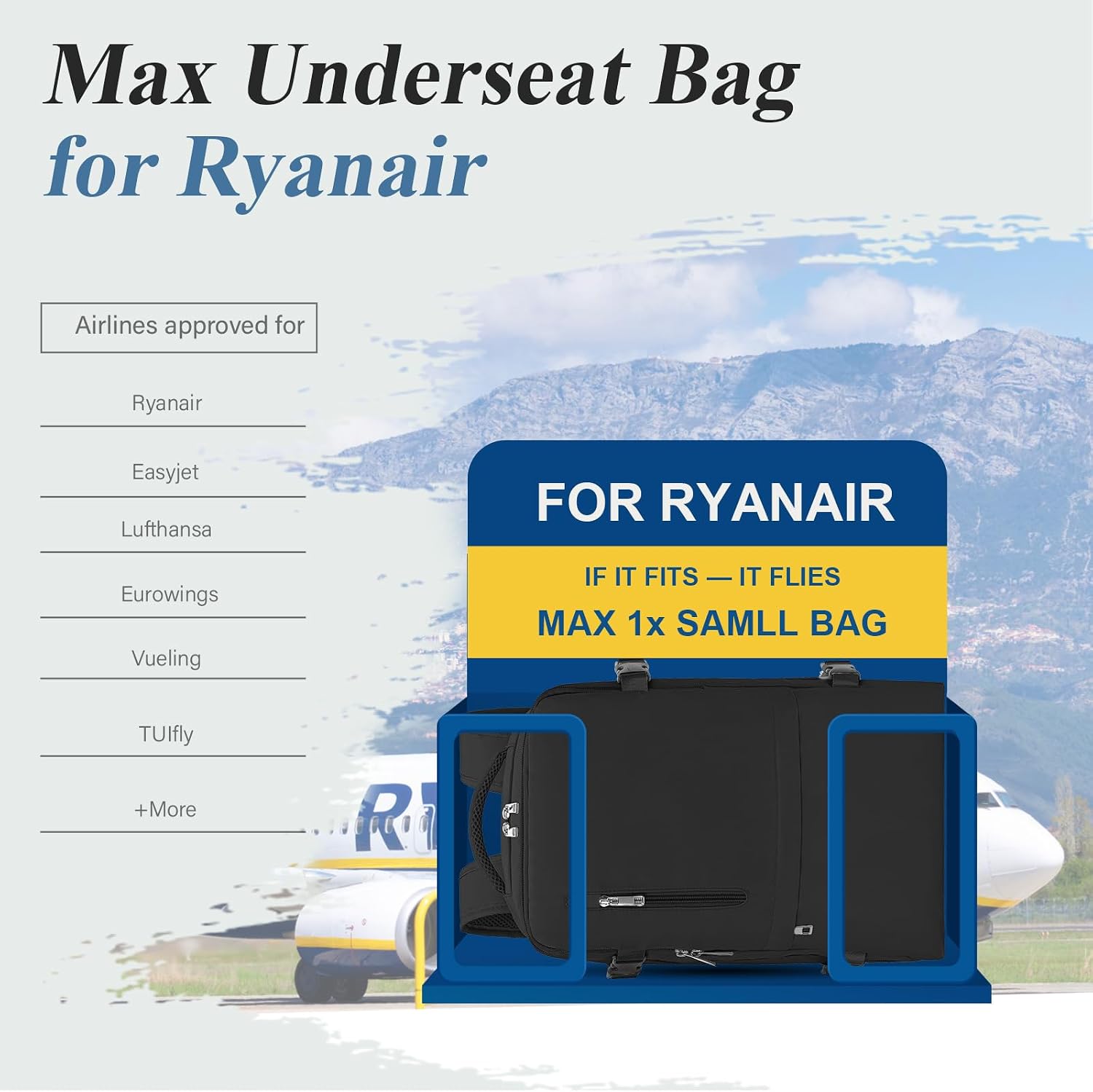 Thumbnail 1 de VMIKIV Zaino Ryanair 40x30x20