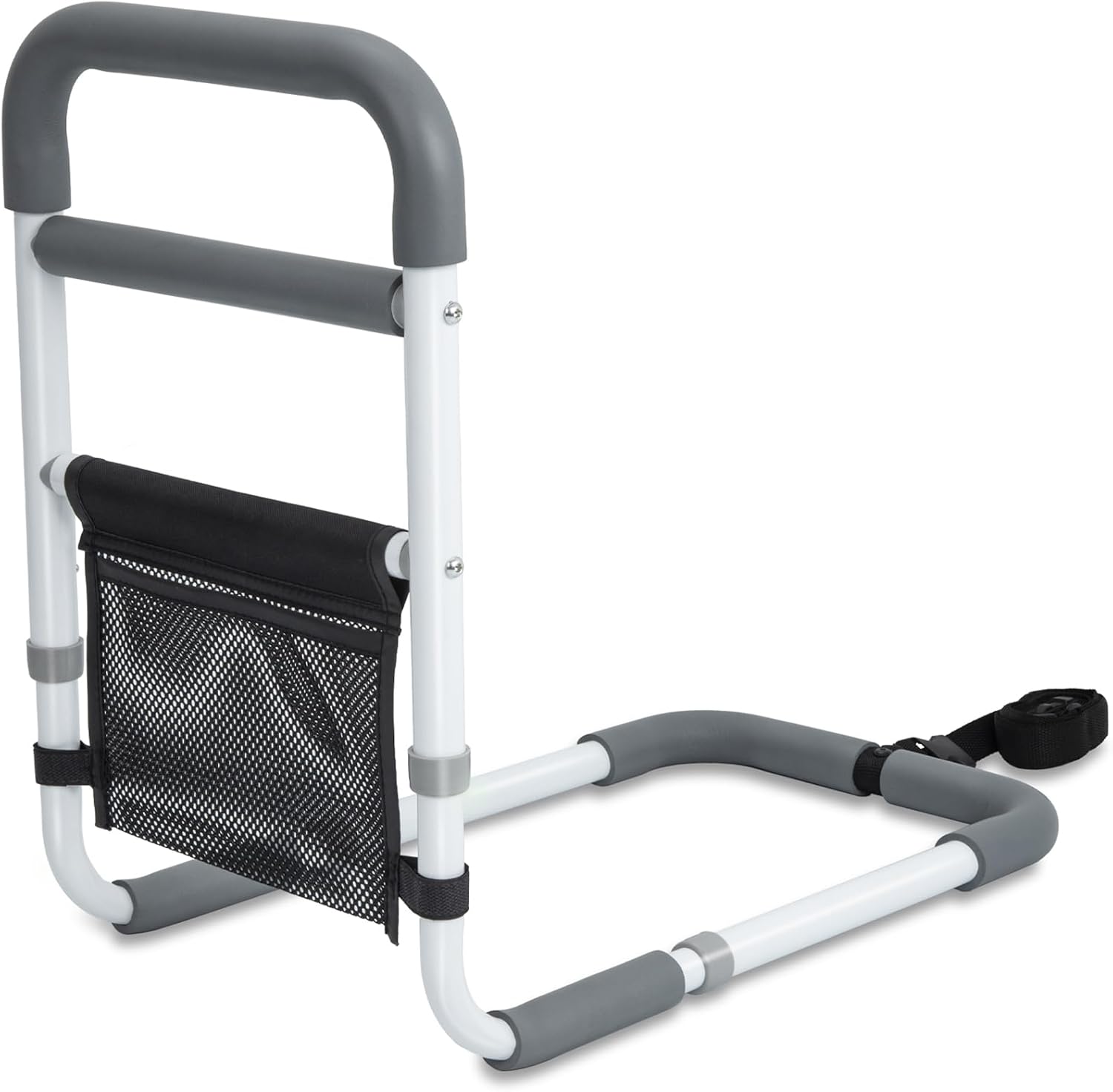 Detalle de YrHeiper XCL-6602 Bed Assist Rail, Metal Frame, Non-Slip Grip and Storage Pocket