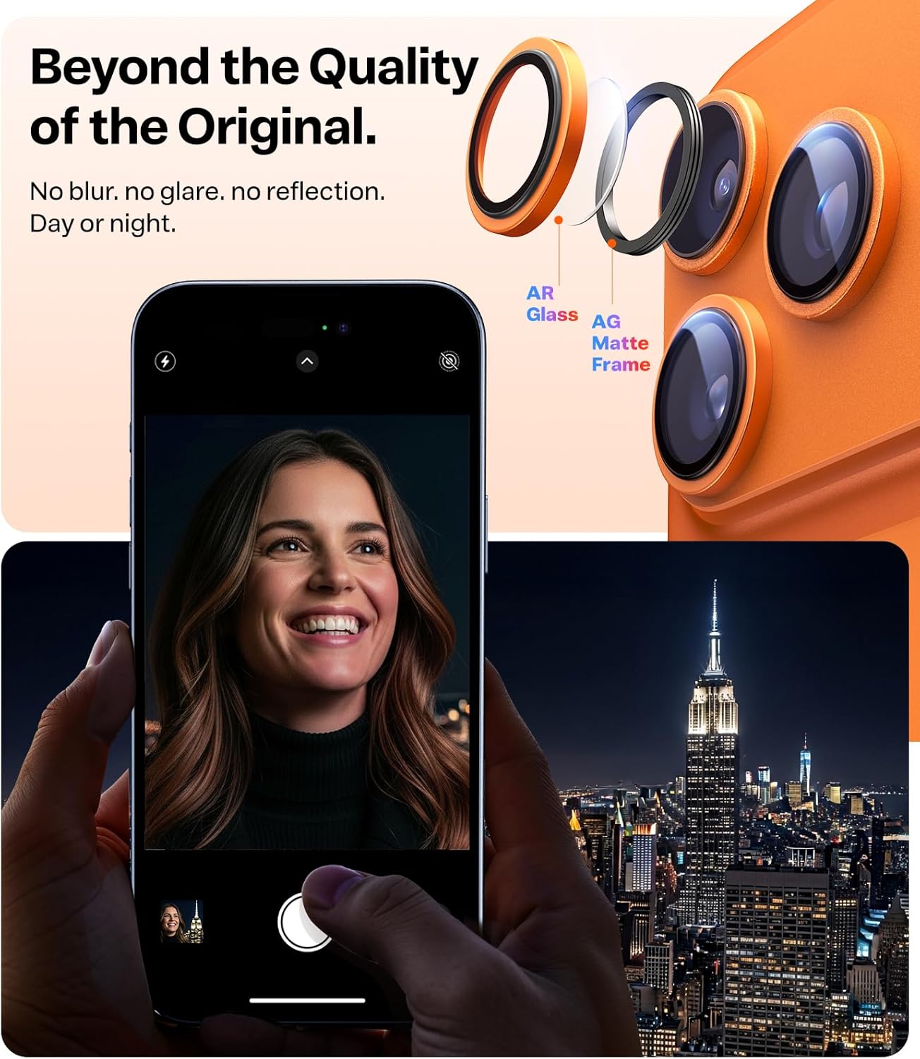 Thumbnail 4 de TORRAS Camera Lens Protector for iPhone 17 Pro Max 9H