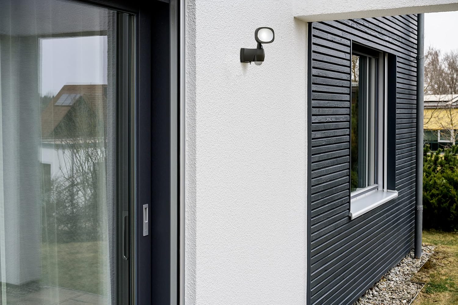 Detalle de Brennenstuhl Projecteur LED LUFOS 400 avec détecteur de mouvement – éclairage extérieur sans fil