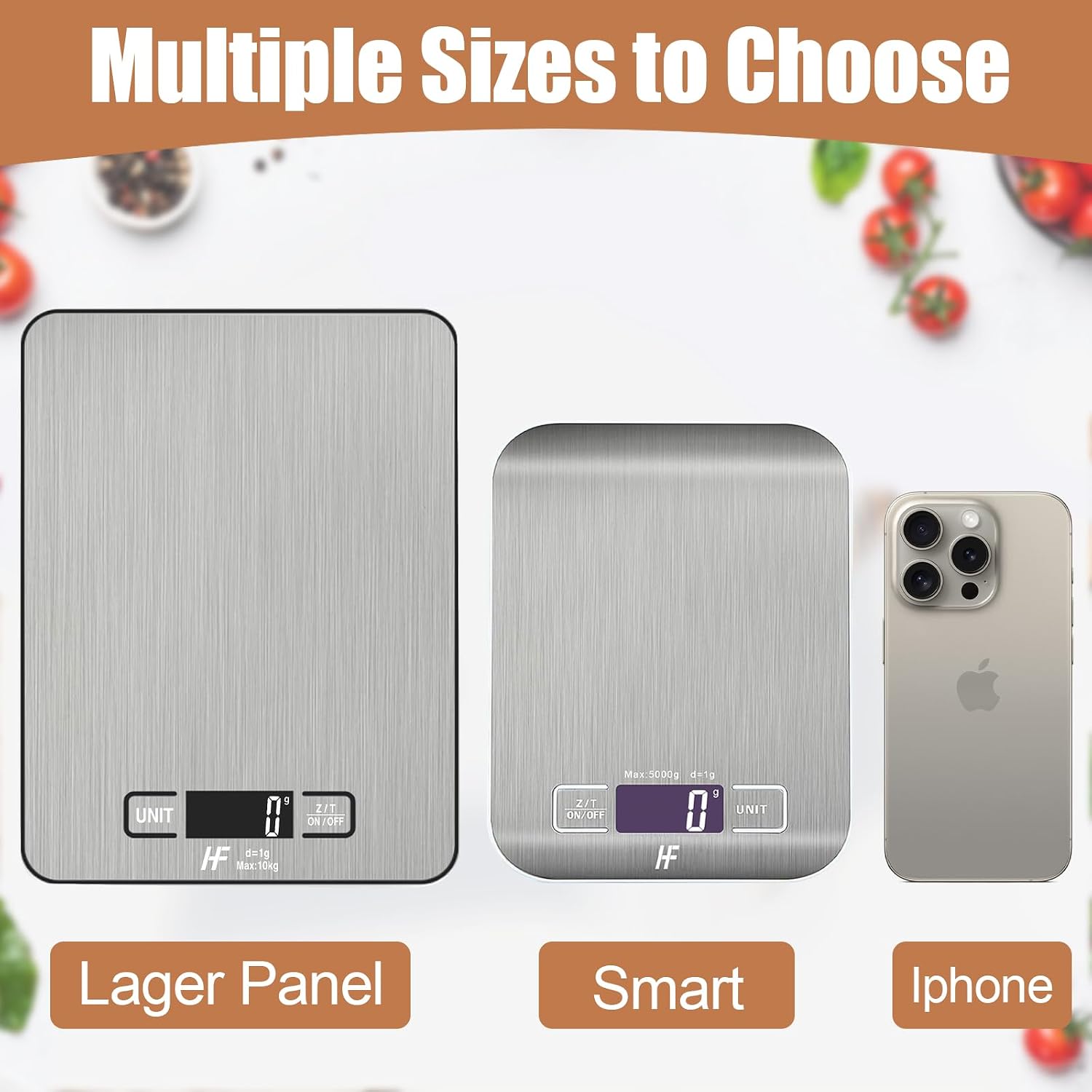 Detalle 2 de HomeFashion Large digital kitchen scale 10kg