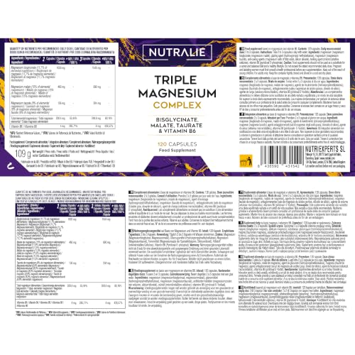 Detalle de Triple Magnesio Complex Bisglicinato + Malato + Taurato de Nutralie