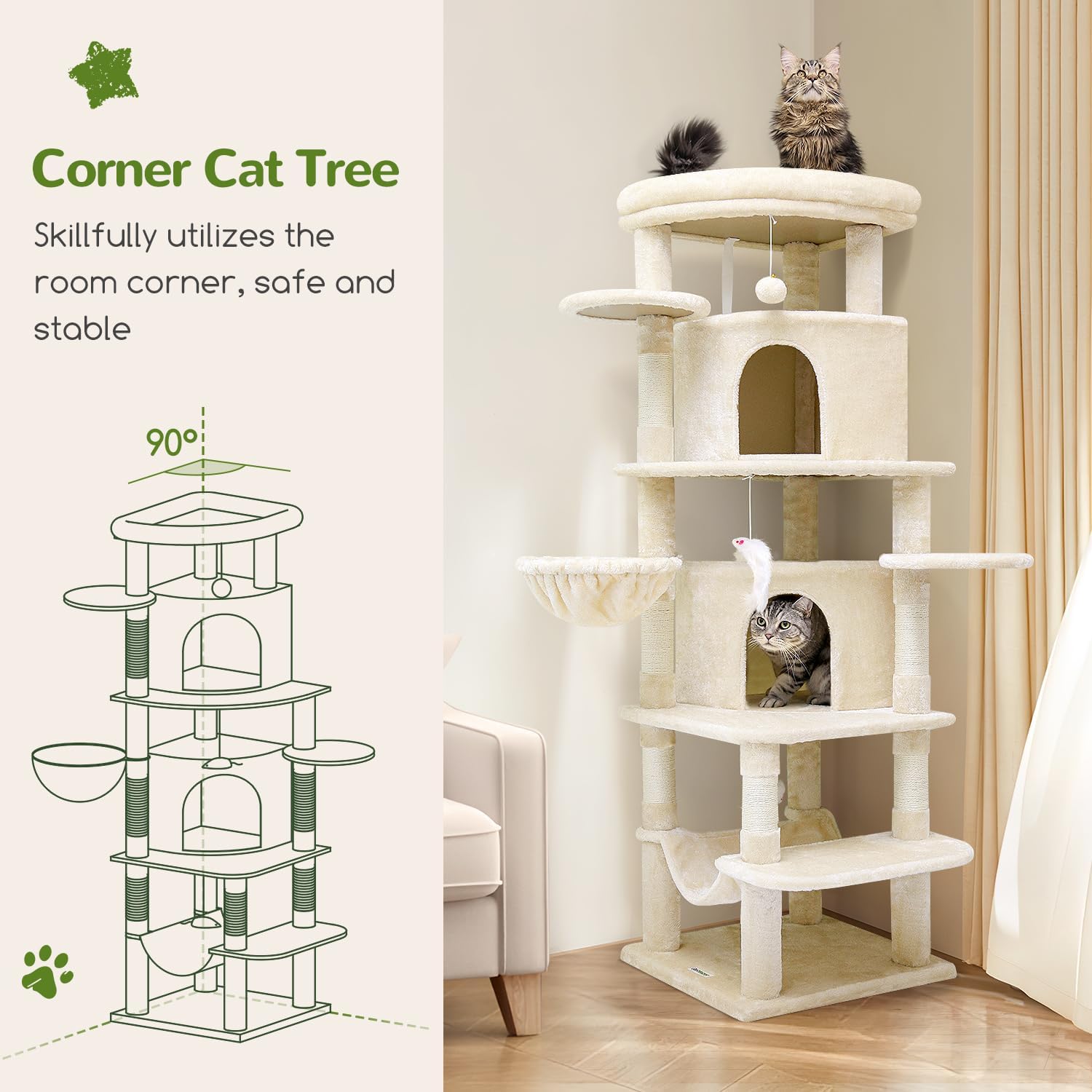 Thumbnail 1 de Globlazer cat tree, 66 inches