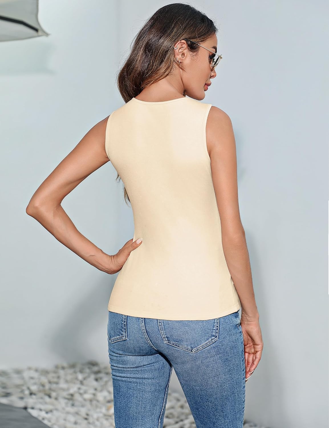 Thumbnail 2 de Crewhpo Women's Thermal Tops Sleeveless