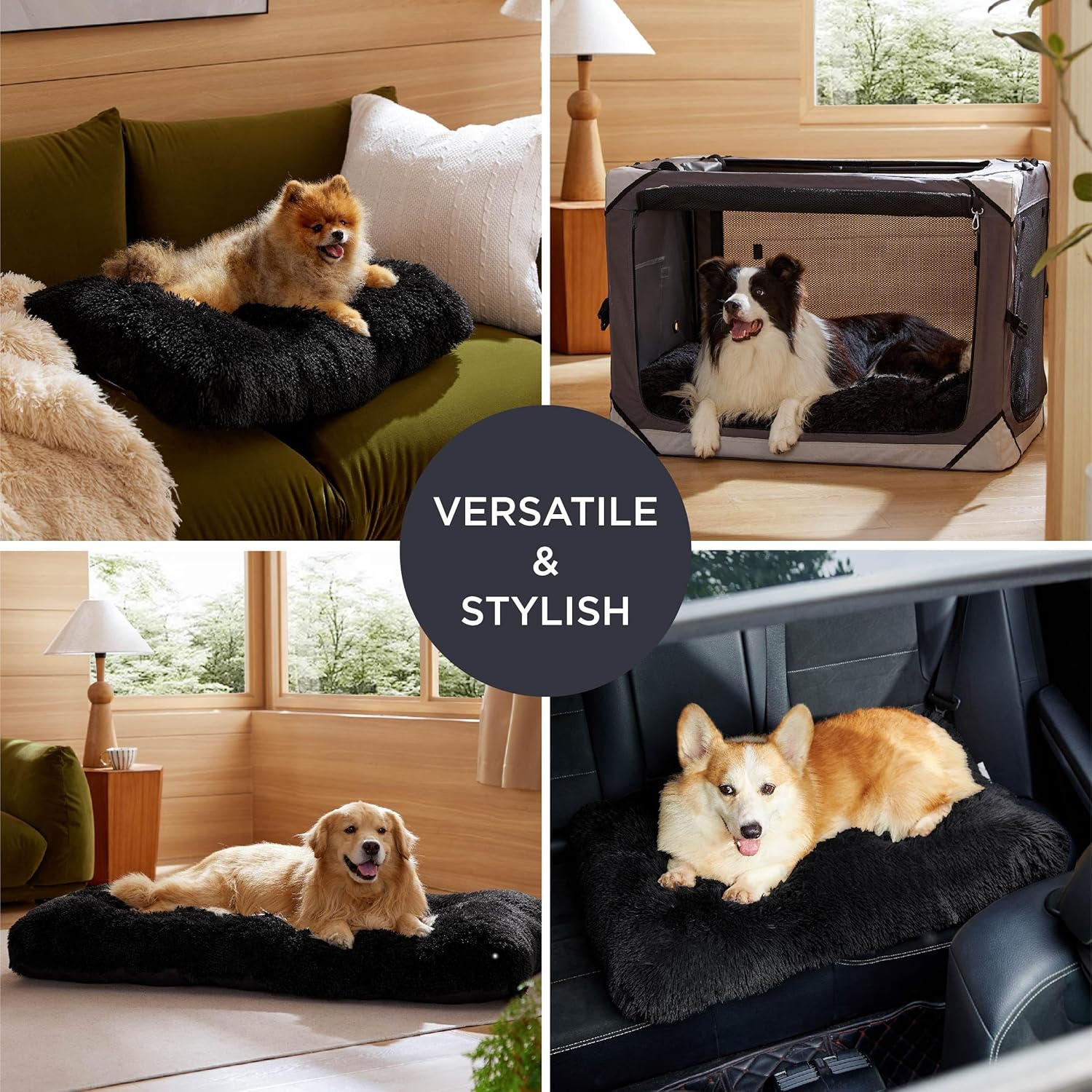 Thumbnail 5 de Bedsure Dog Crate Bed Extra Large - XXL Fluffy Cushion (119x74cm) for Large Pets