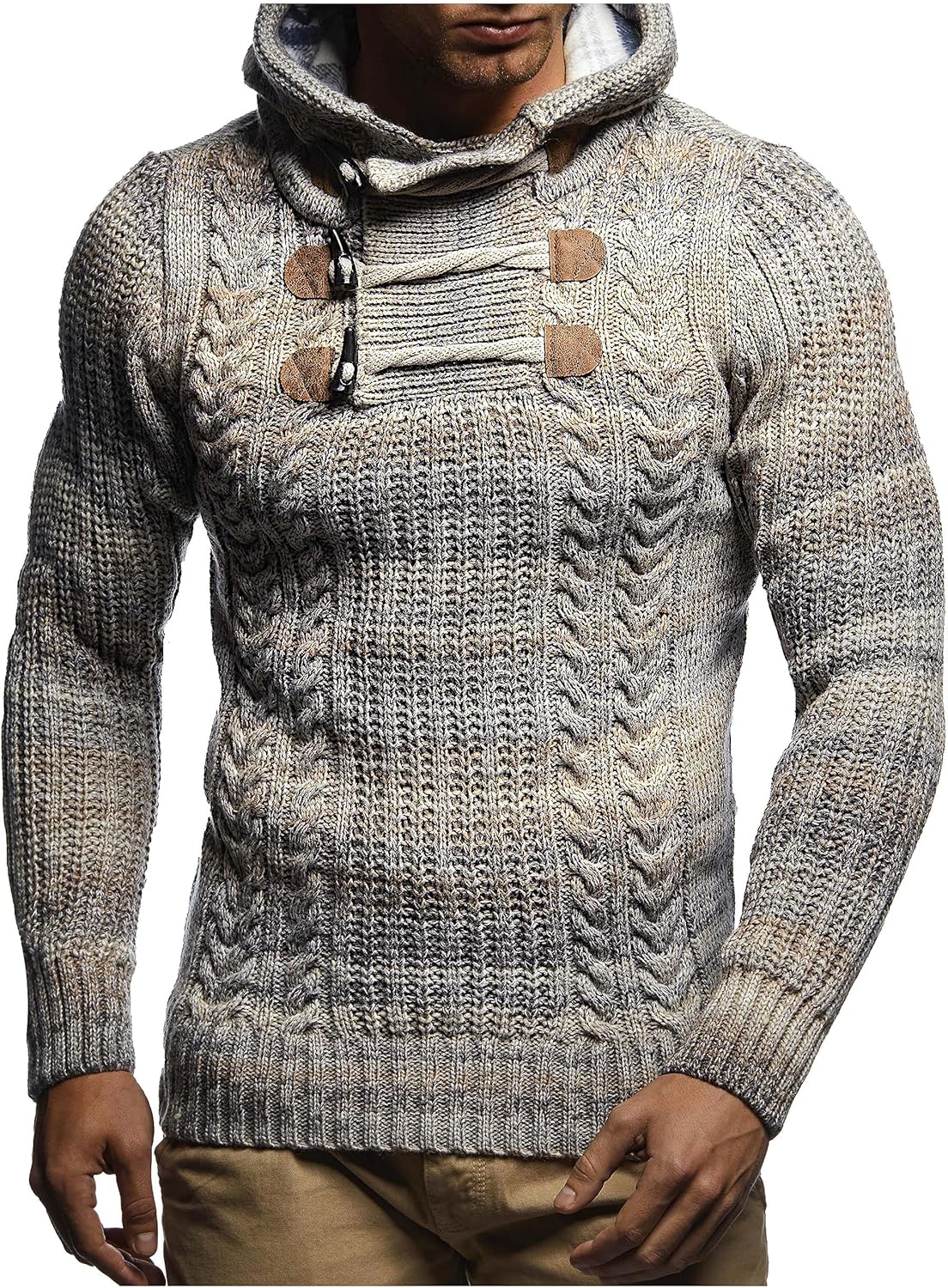 Thumbnail 6 de Leif Nelson LN6004 Pull-Over tricoté à grosses mailles pour homme