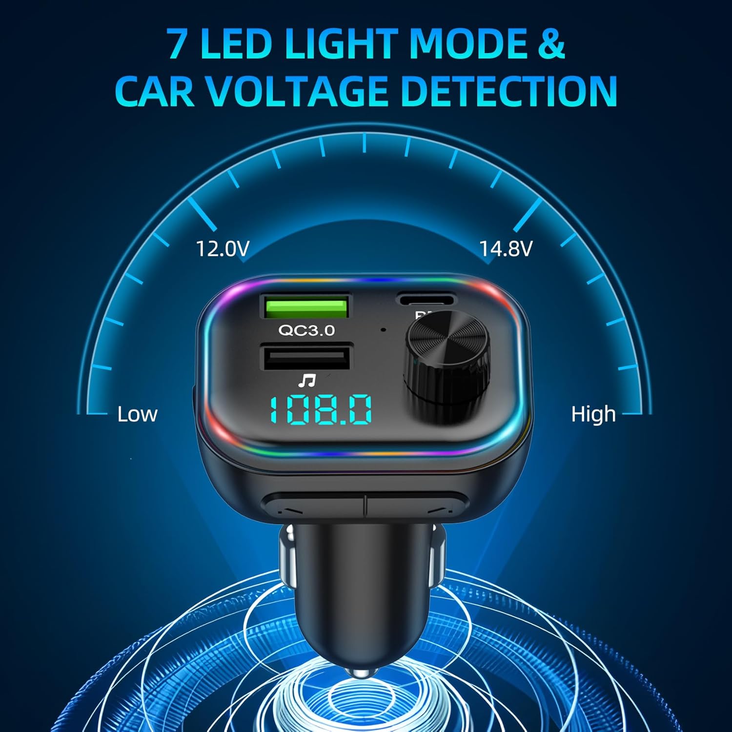 Detalle 2 de Transmisor FM Bluetooth V5.3 54W PD