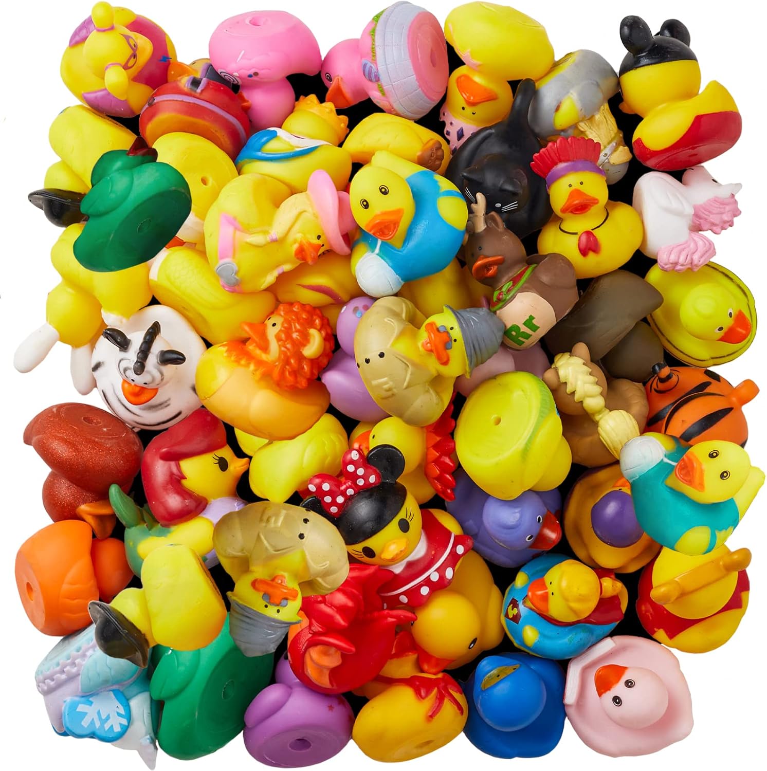 Detalle de ValenLyra 100-Pack Rubber Duck Set — 2.3" Bulk Floater Ducky Assortment