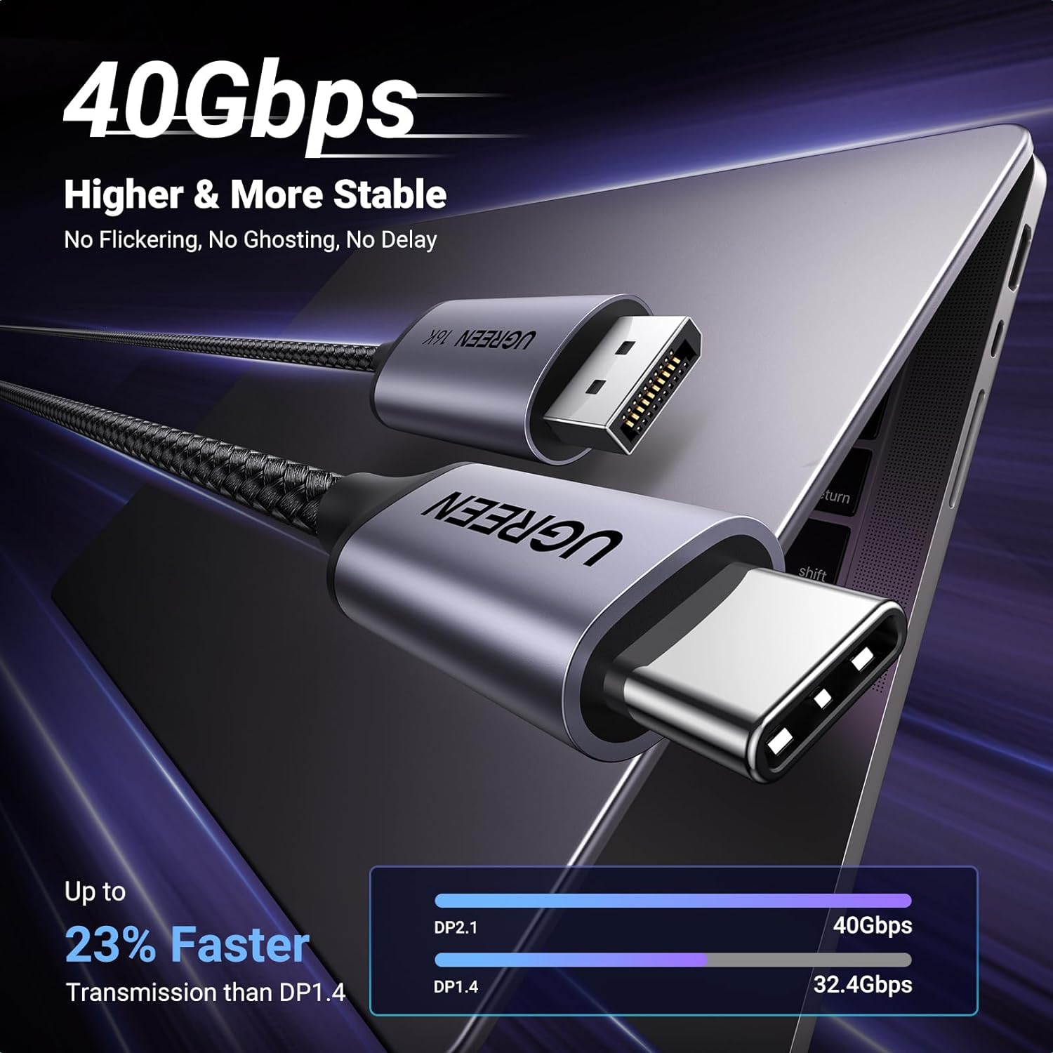 Thumbnail 4 de UGREEN USB C to DisplayPort 2.1 2m