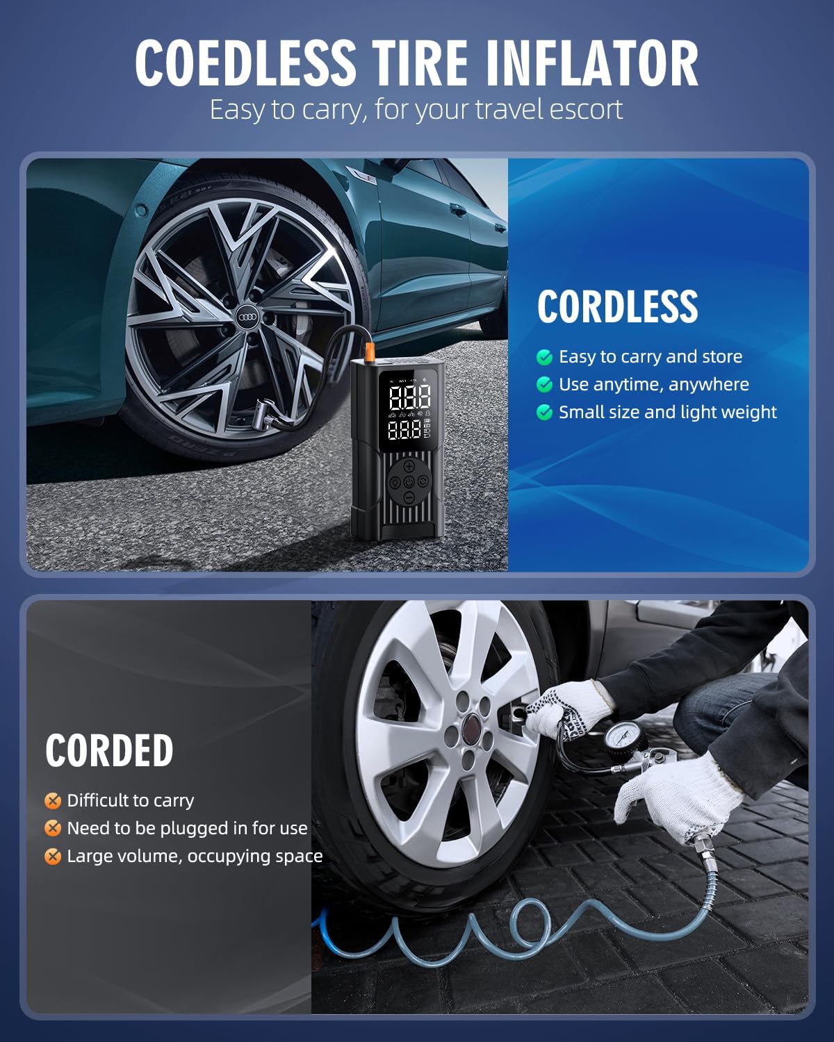 Thumbnail 1 de Hafuloky Portable Air Compressor 150 PSI