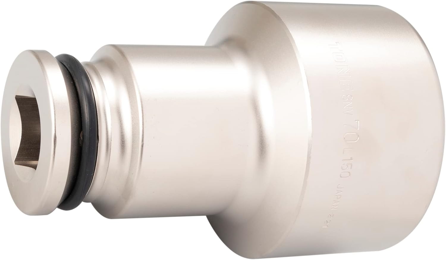 Detalle de トネ(TONE) 8NV-70L150 インパクト用超ロングソケット 70mm・差込角25.4mm