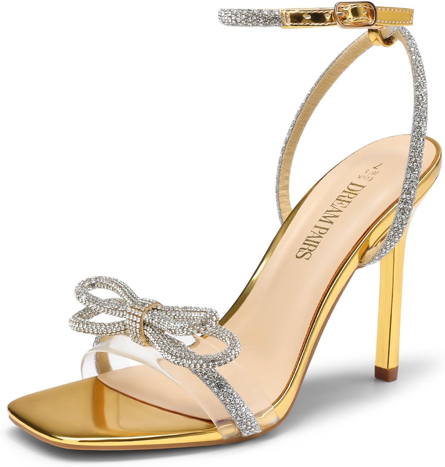 Detalle de Double Bowknots Crystal Sandals, 3.94
