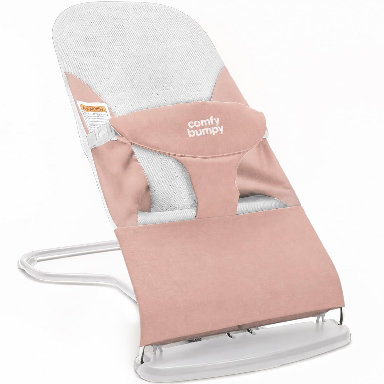 Detalle de ComfyBumpy Baby Bouncer Seat, Organic Cotton, Breathable Mesh, Foldable